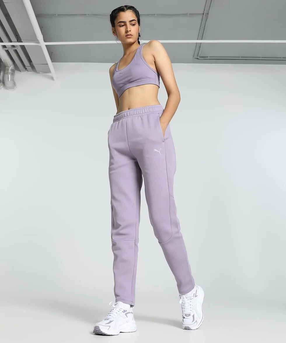PUMA Damskie spodnie Evostripe Op z dzianiny