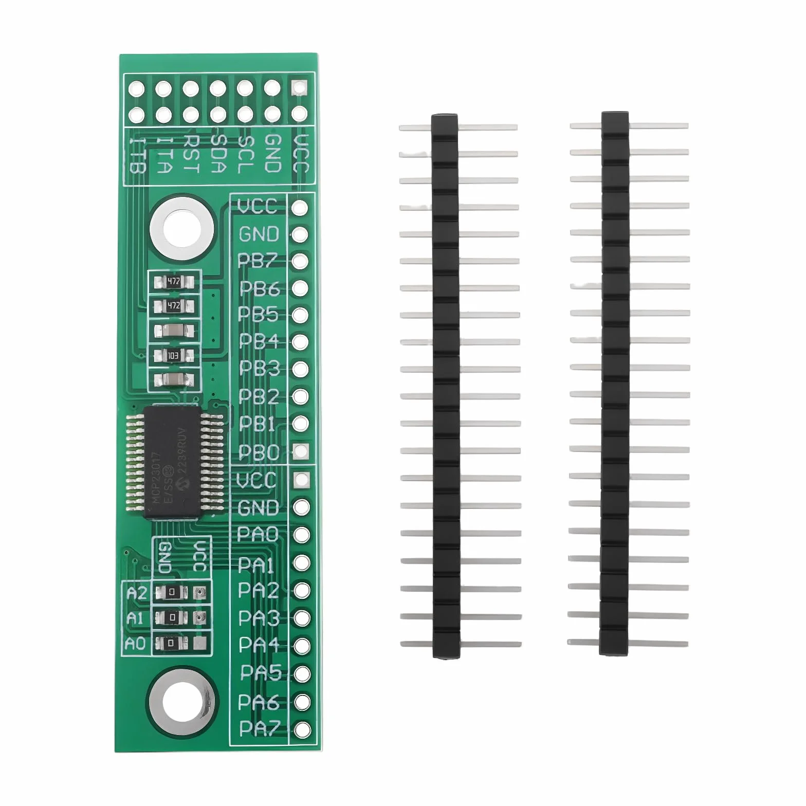 Create idea 16-kanałowa płytka modułu rozszerzeń IO Interfejs I2C wyjście wejściowe IIC MCP23017-E/SS do konsoli do gier komputerowych