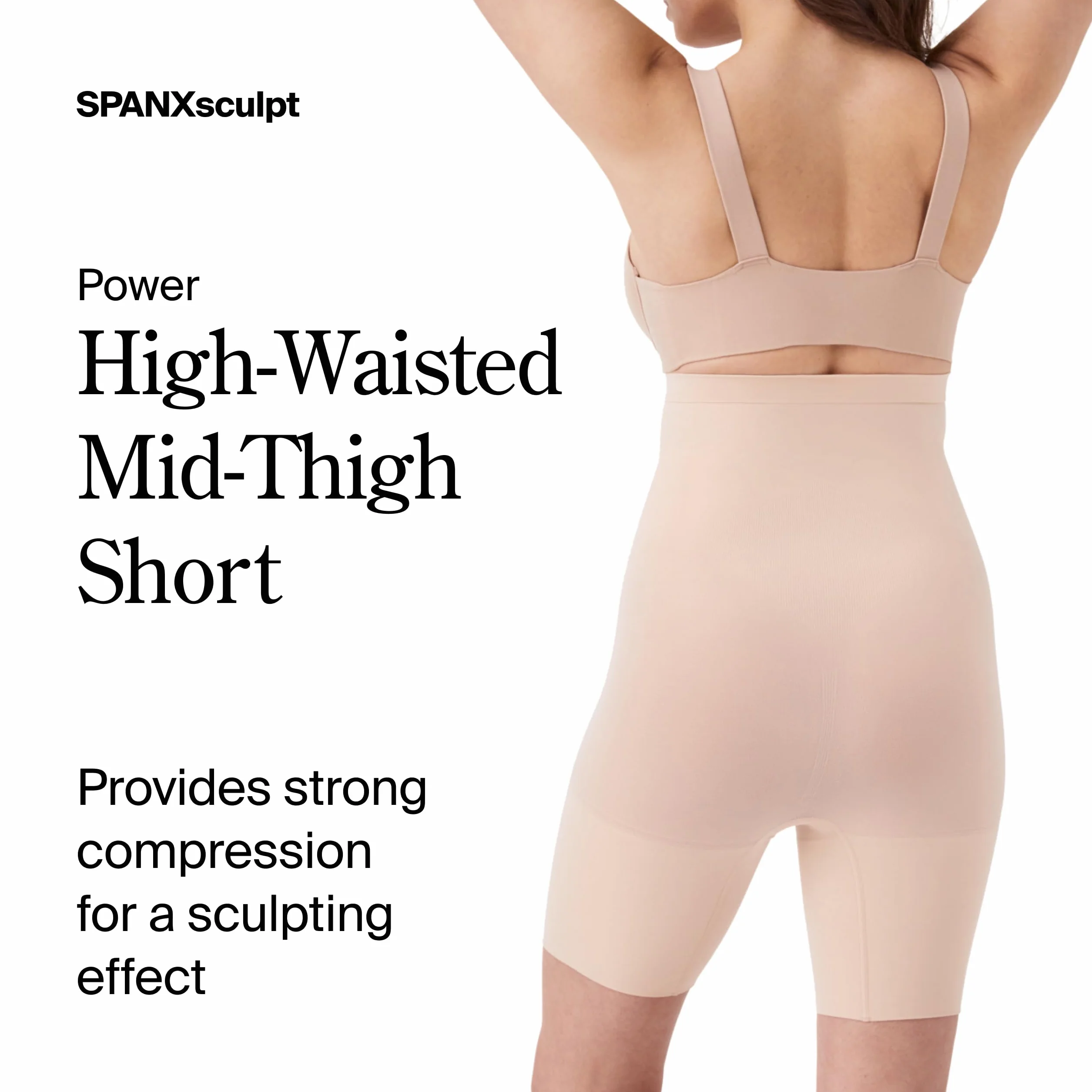 SPANX Bielizna Modelująca dla Kobiet, z Wysokim Stanem Power Short (regularne i duże rozmiary)