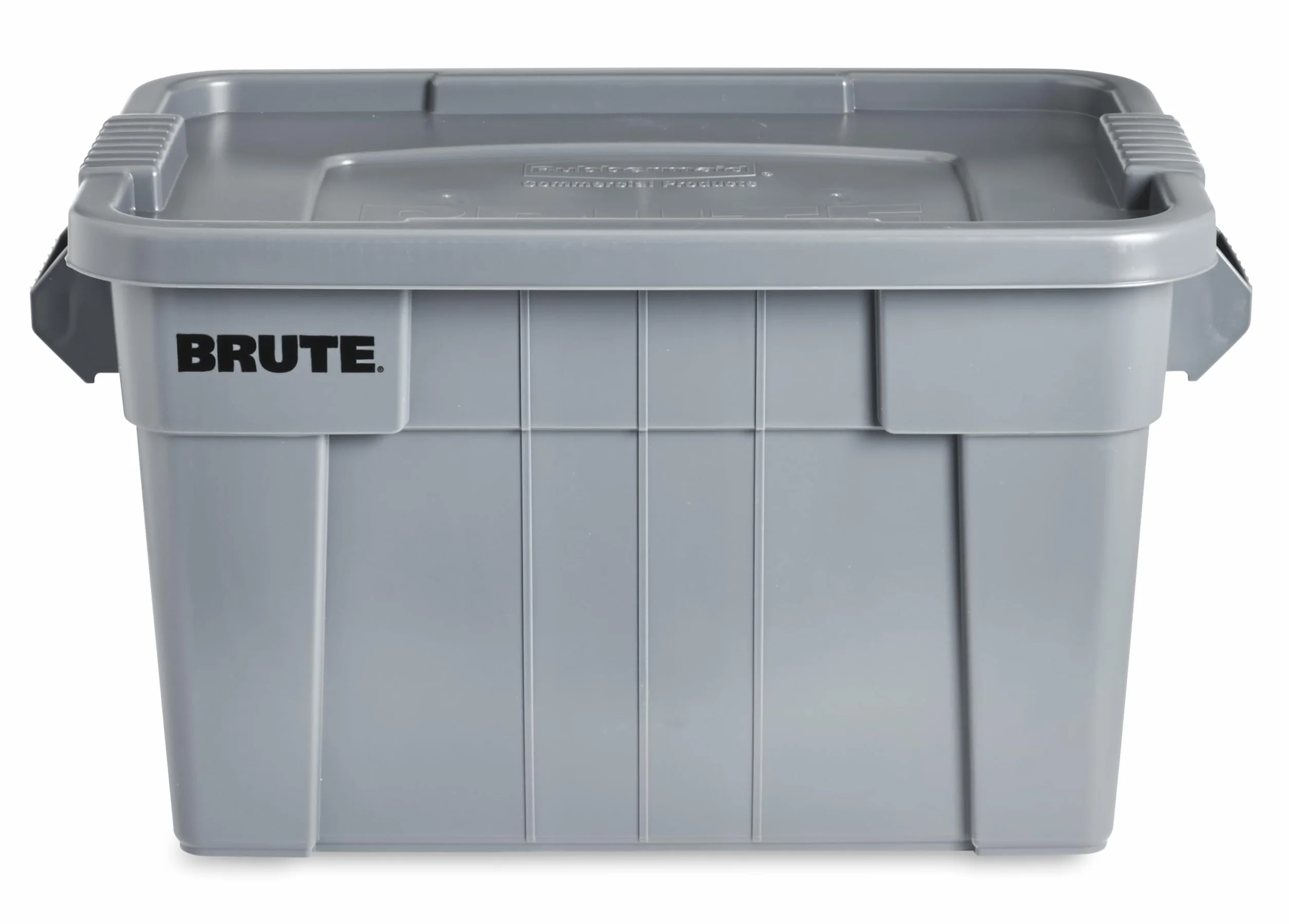 Rubbermaid Commercial Products BRUTE Tote Storage Bin with Lid, 20-Gallon, Gray, Rugged/Reusable Boxes for Garage/Moving/Camping/Basement Storage/Kitchen/Warehouse/Outdoor, Pack of 1