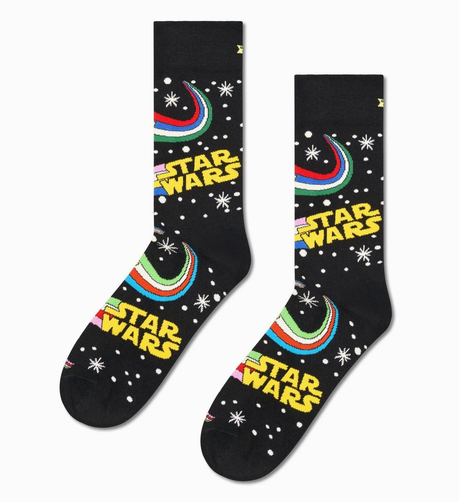 Happy Socks x Star Wars - Skarpetki Zestaw 3 Skarpetek w Pudełku Prezentowym dla Wielkich Fanów Gwiezdnych Wojen - z Wzorami Yody i Dartha Vadera