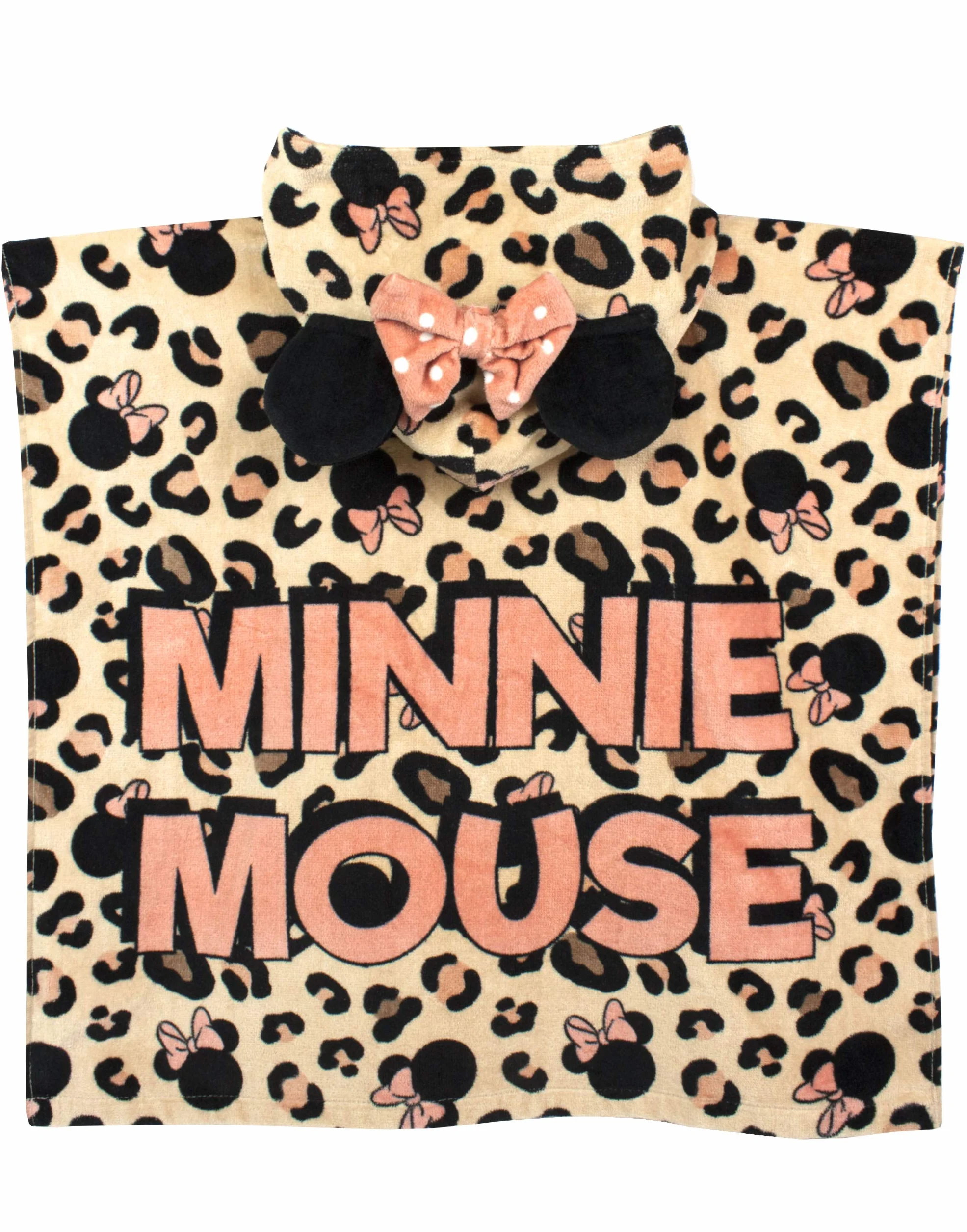 Disney Kostium kąpielowy z ręcznikiem z kapturem Minnie Mouse Girl
