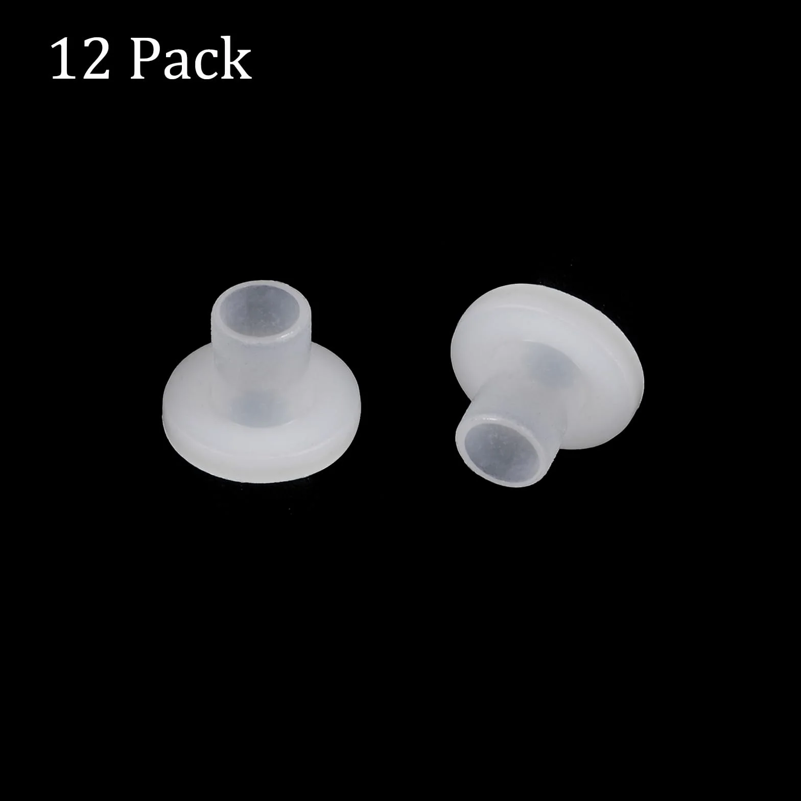 12 sztuk nylonowych tulejek kołnierzowych [otwór 4 mm x wysokość 5 mm x długość 7 mm] Nylonowe tuleje z tworzywa sztucznego do drzewa, białe