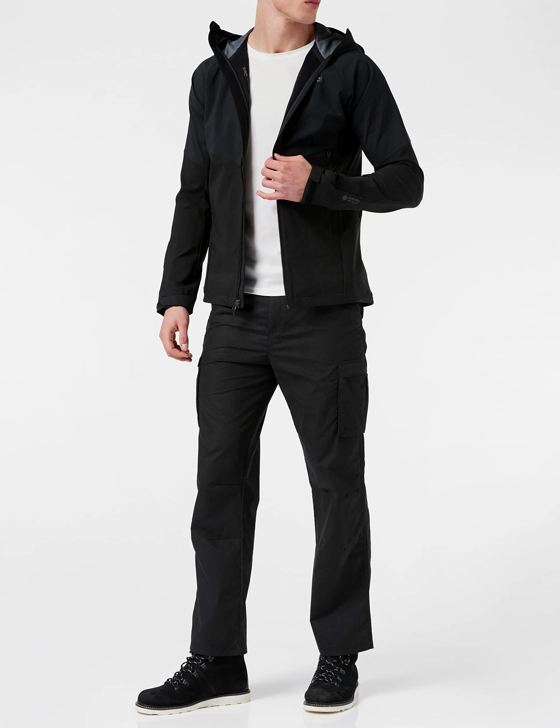 Marmot Meżczyzni ROM Jacket, Nieprzemakalna kurtka softshell, oddychająca kurtka funkcyjna, Black, XXL
