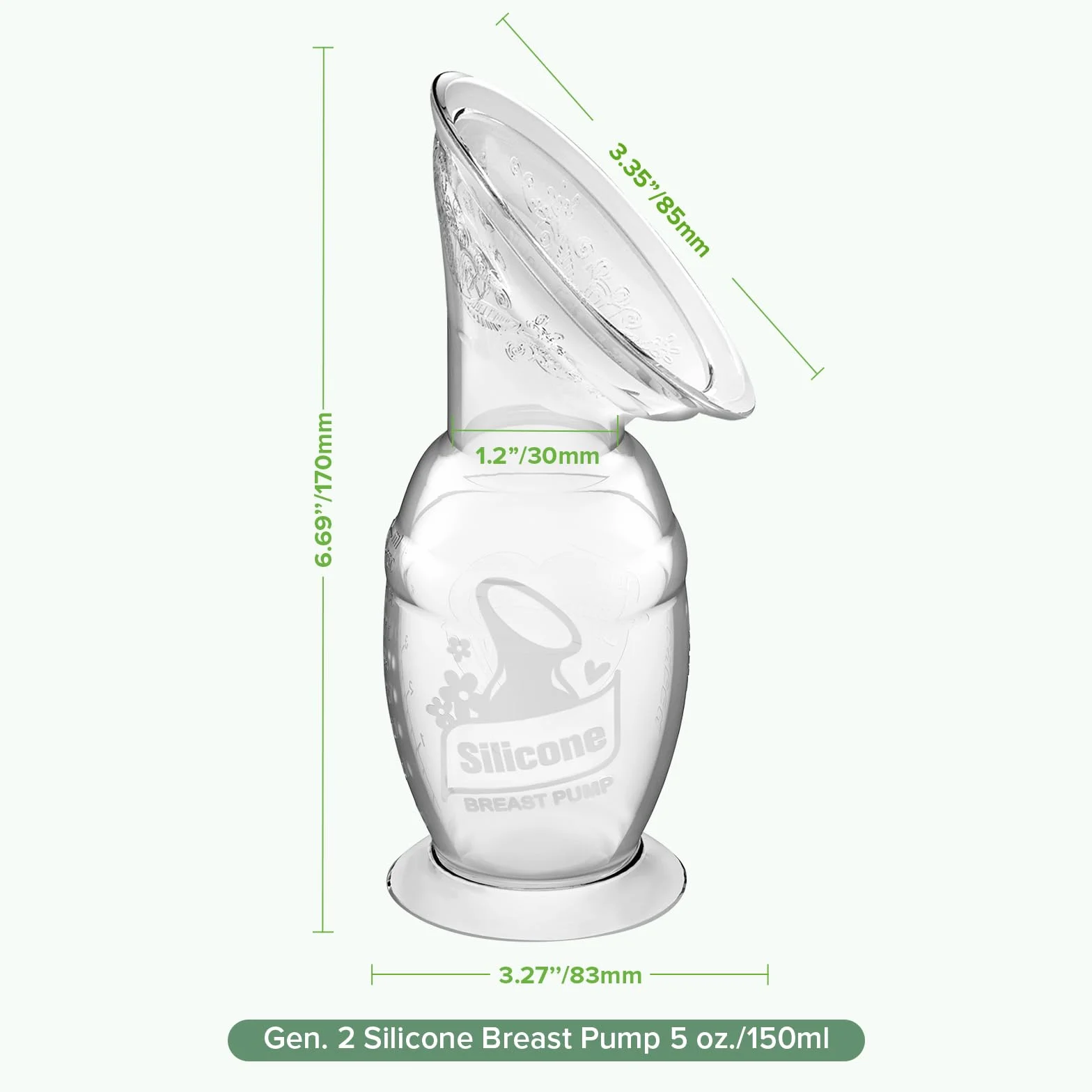 haakaa Ręczny laktator laktator do mleka z przyssawką 150 ml