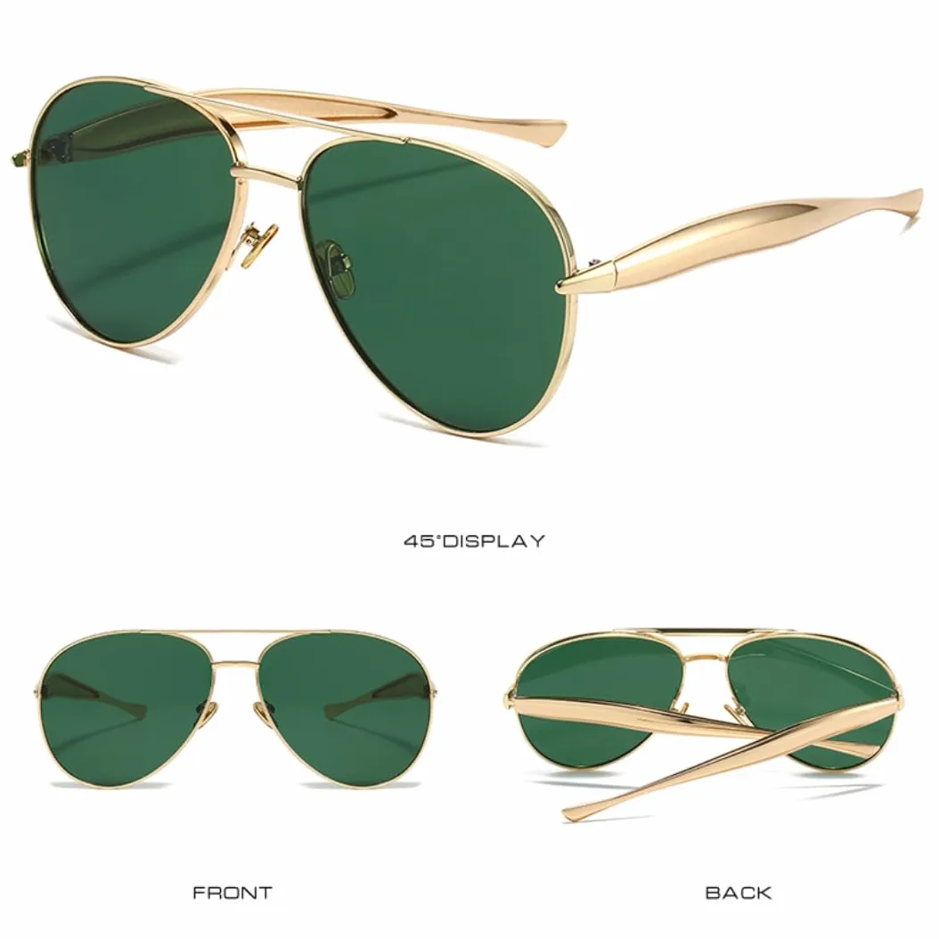 Modne luksusowe okulary przeciwsłoneczne retro damskie męskie UV400
