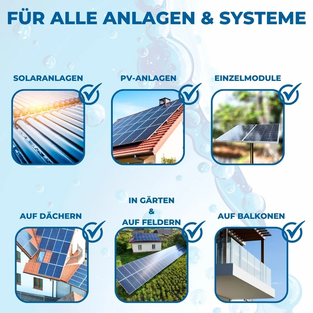 PandaCleaner Bio środek czyszczący – 1 l profesjonalny środek do czyszczenia instalacji solarnych i PV – wysoko skoncentrowany 1:100 do instalacji solarnych, modułu fotowoltaicznego, panelu
