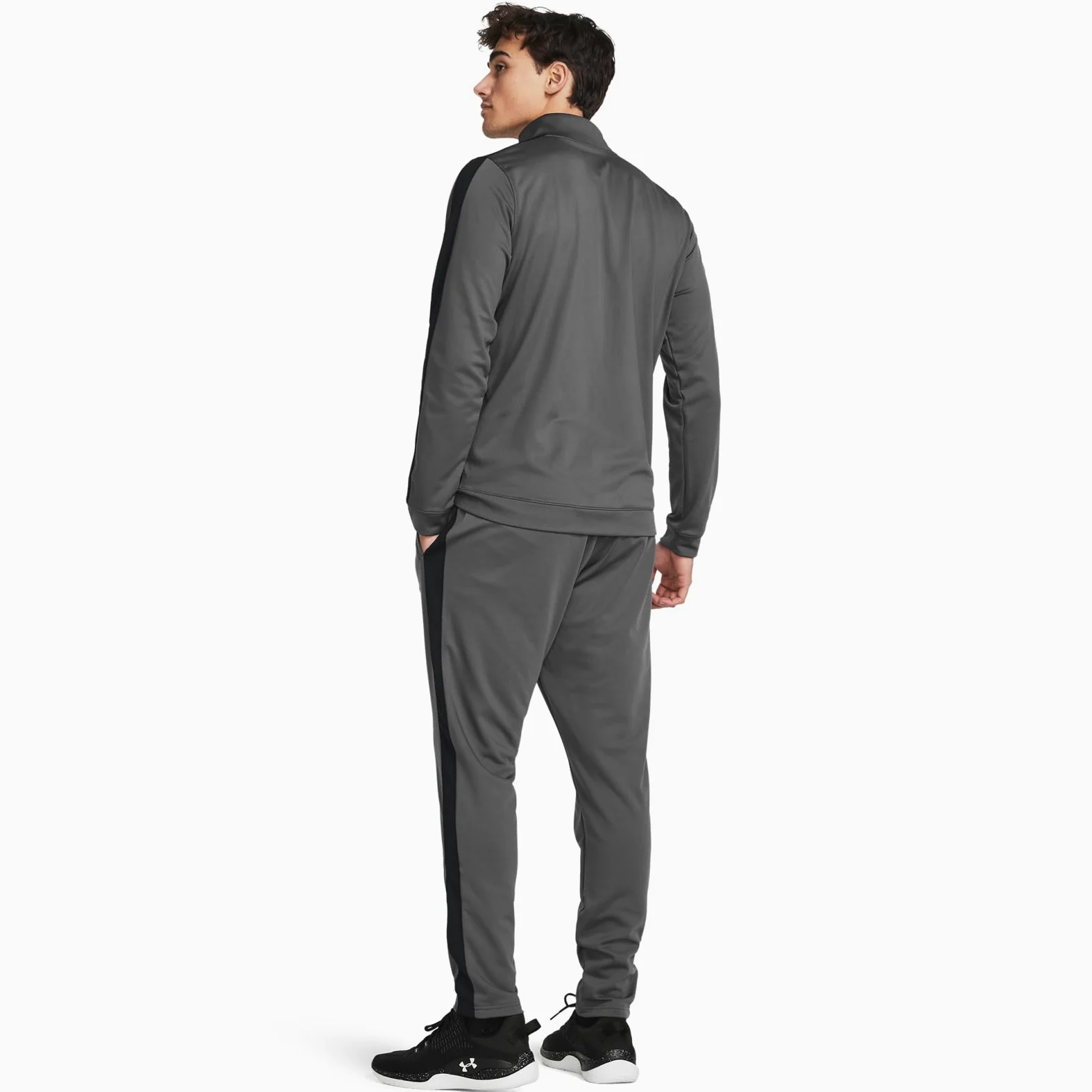 Under Armour Męski Dzianinowy Dres, Pitch Grey/Black