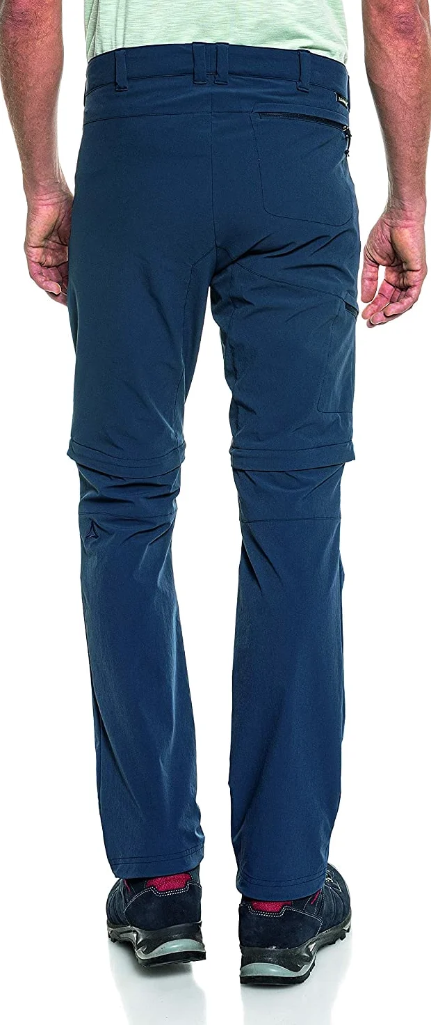 Schöffel Pants Koper1 Zip Off - Elastyczne spodnie męskie z funkcją Zip-Off, szybkoschnące i chłodzące spodnie trekkingowe z 4-kierunkowego stretchu Mężczyźni
