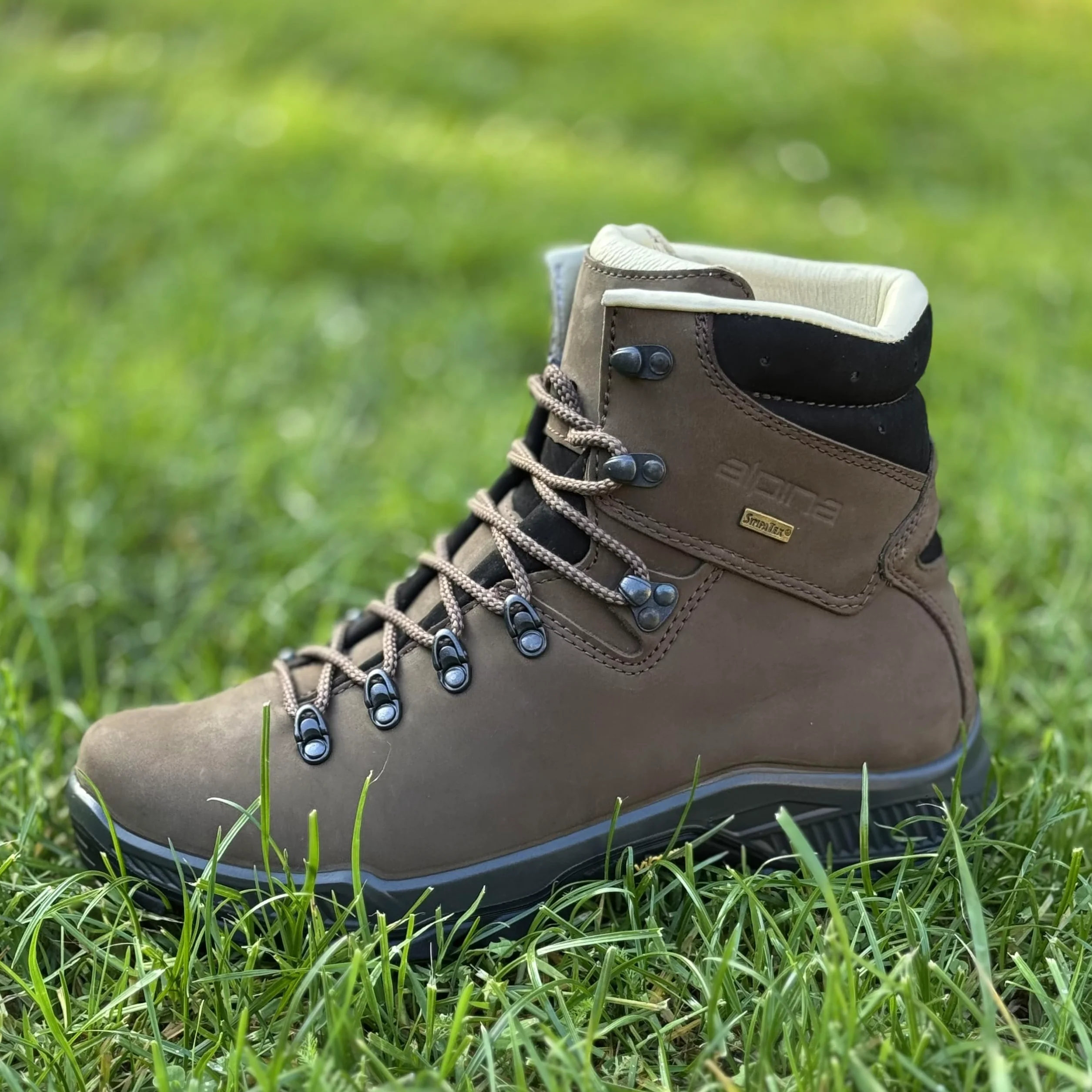 Alpina Tibet Wysokie Buty Trekkingowe Damskie Skórzane | Wodoodporne Buty Trekkingowe z Podeszwą Vibram i Membraną Sympatex
