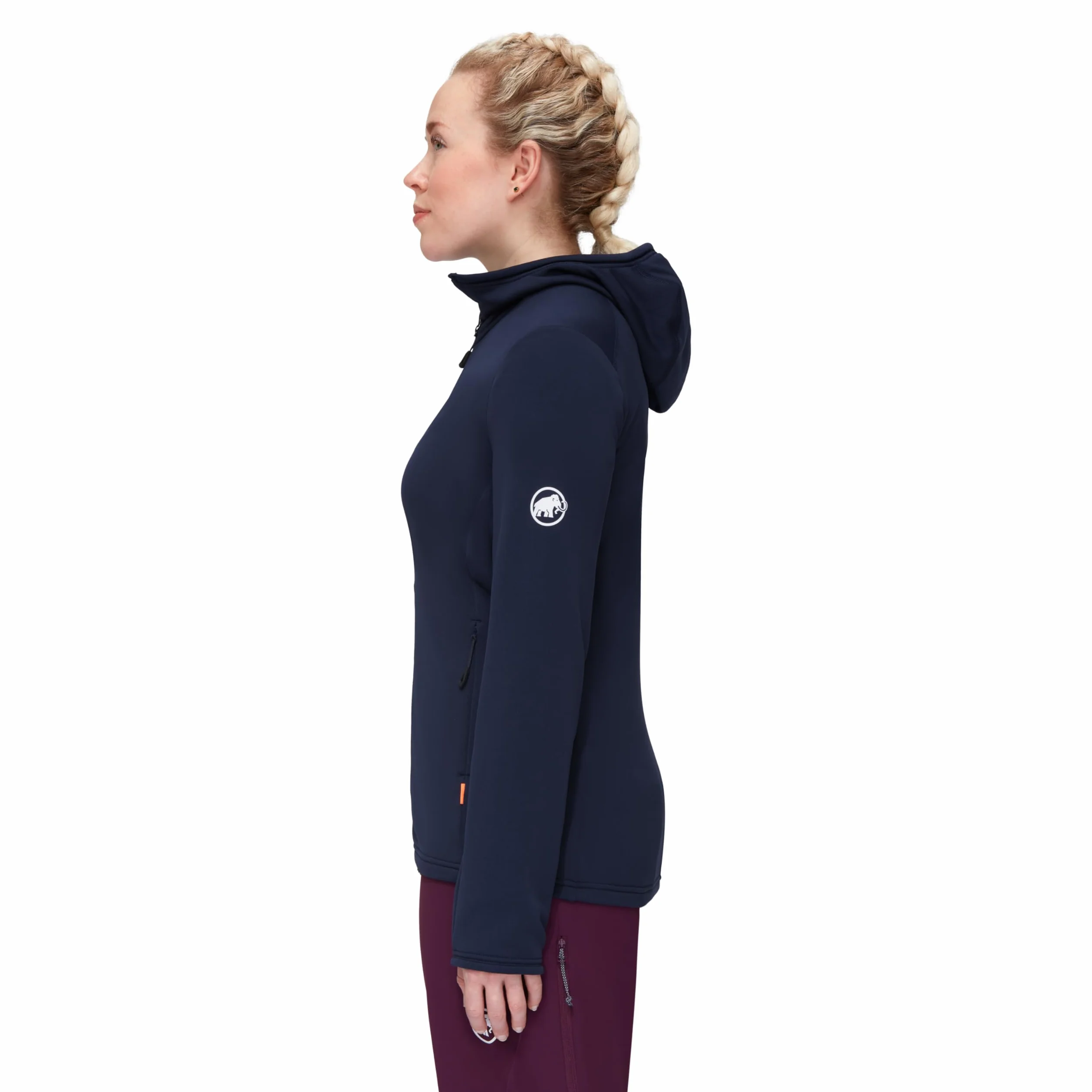 Mammut Aconcagua Light ML Hooded Jacket Women – Damska Bluza z Kapturem | Lekka i Polarowa | Marine, Rozmiar M