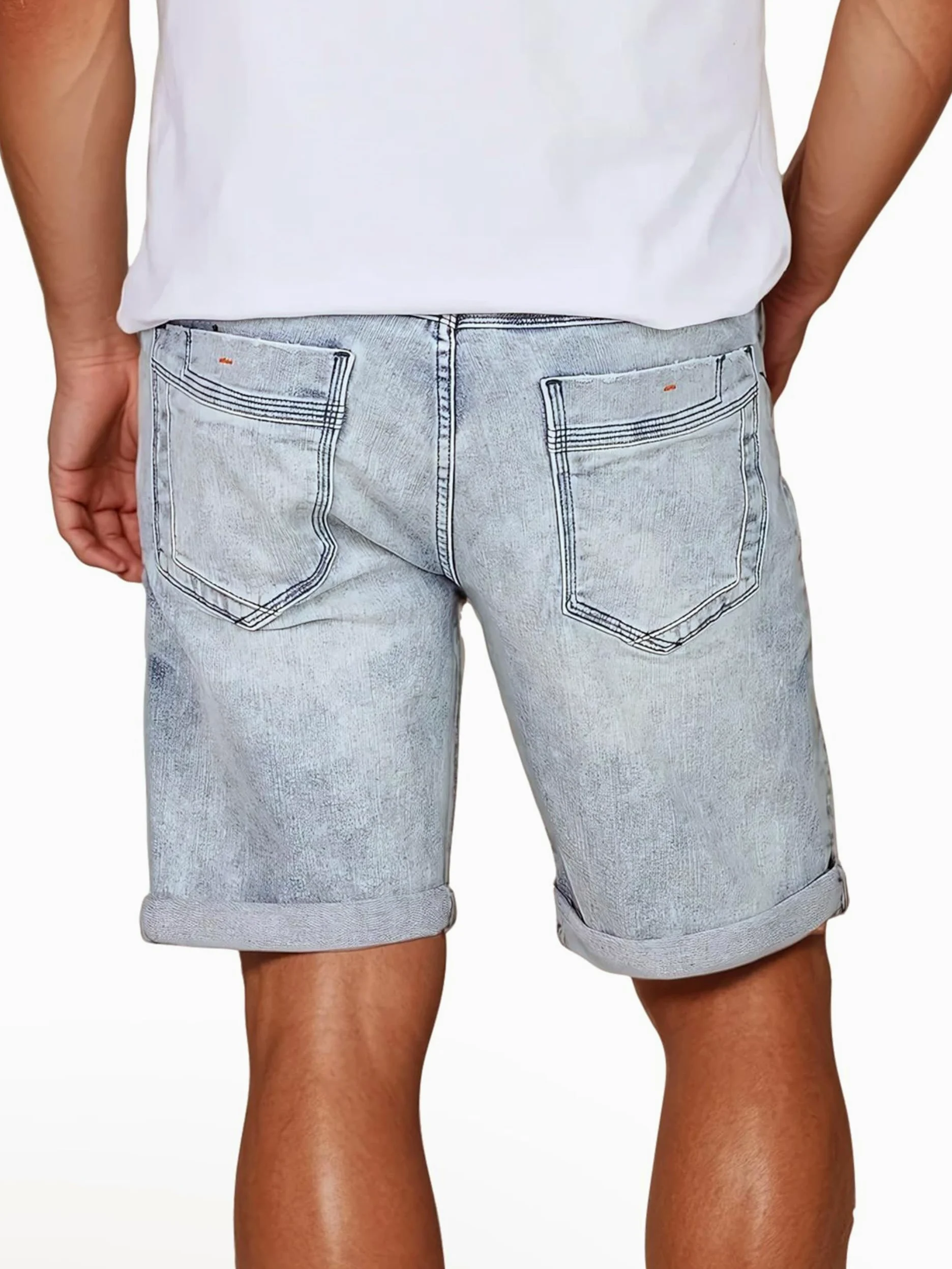 riverso Dżinsy męskie krótkie krótkie spodenki Regular Fit RIVTom krótkie spodenki bermudy szorty letnie denim jednokolorowe czarne szare niebieskie 30 31 32 33 34 36 38 40 42