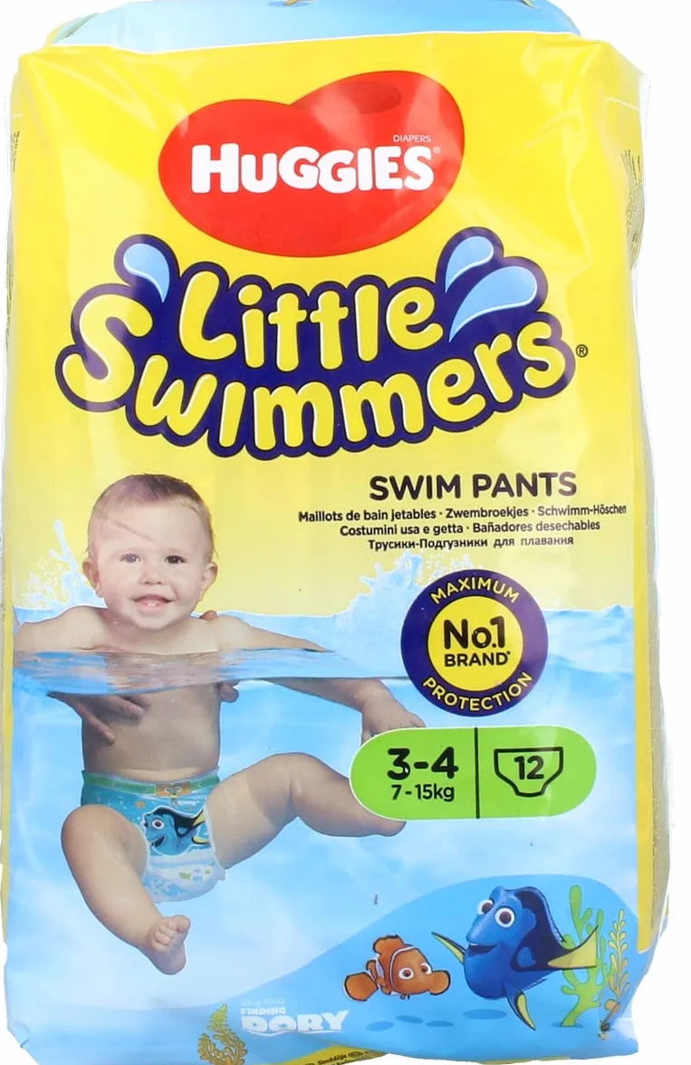 Huggies Little Swimmers Pieluchy do Pływania, Rozmiar 3-4