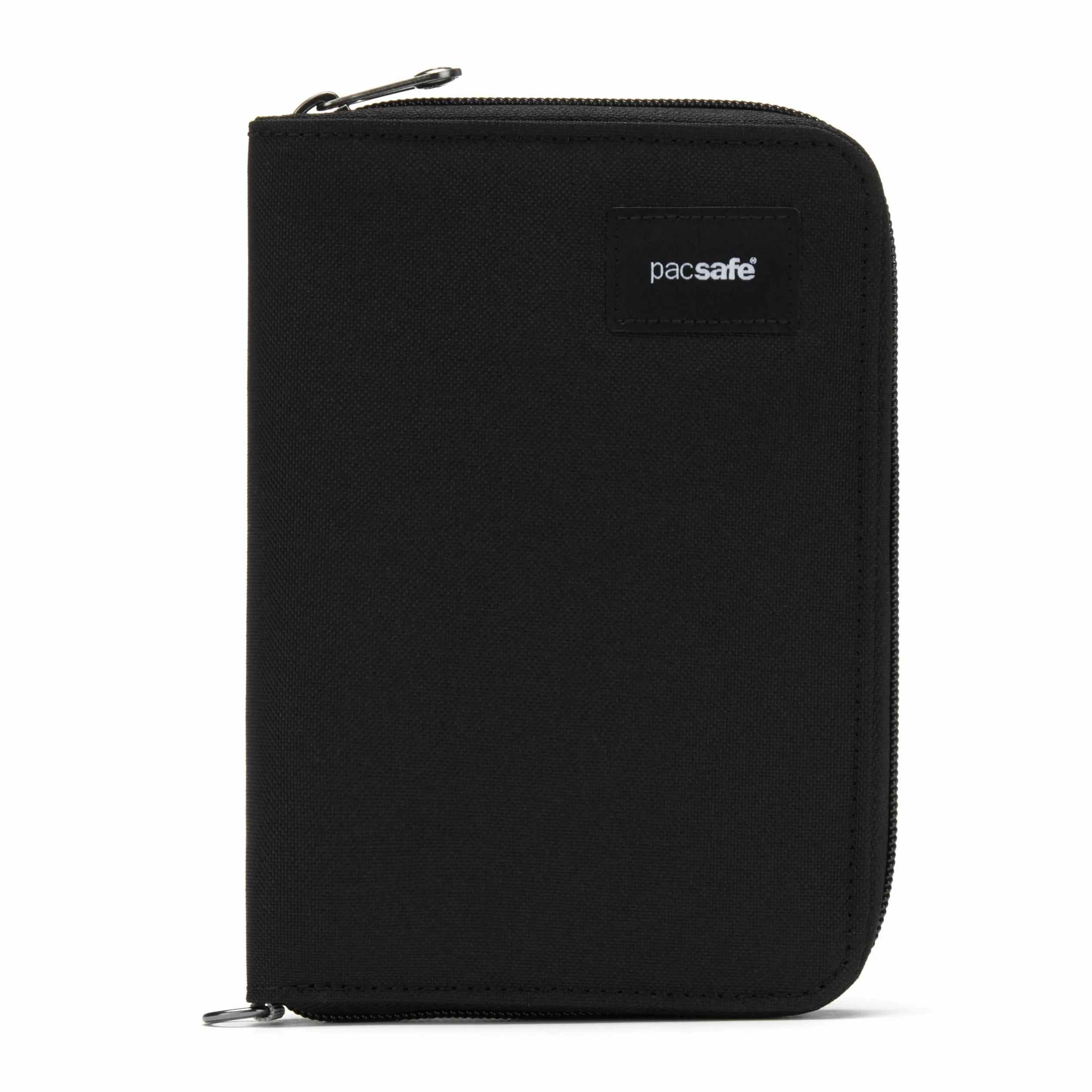 Pacsafe Kompaktowy organizer podróżny, blokujący RFIDsafe RFID, czarny (Jet Black), rozmiar uniwersalny, blokujący RFID Rfidsafe kompaktowy organizer podróżny