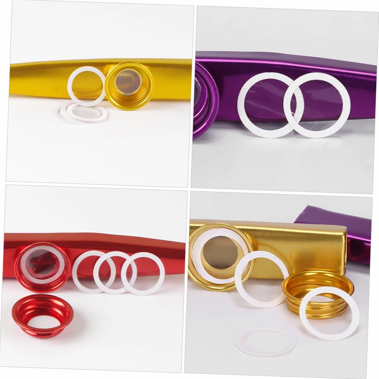 Vaguelly 10Pcs Dimo ​​Kazoo Filme Filmy Drewniane Kazoo Film Kazoo Flute Skin Membrany Kazoo Film Film Majo