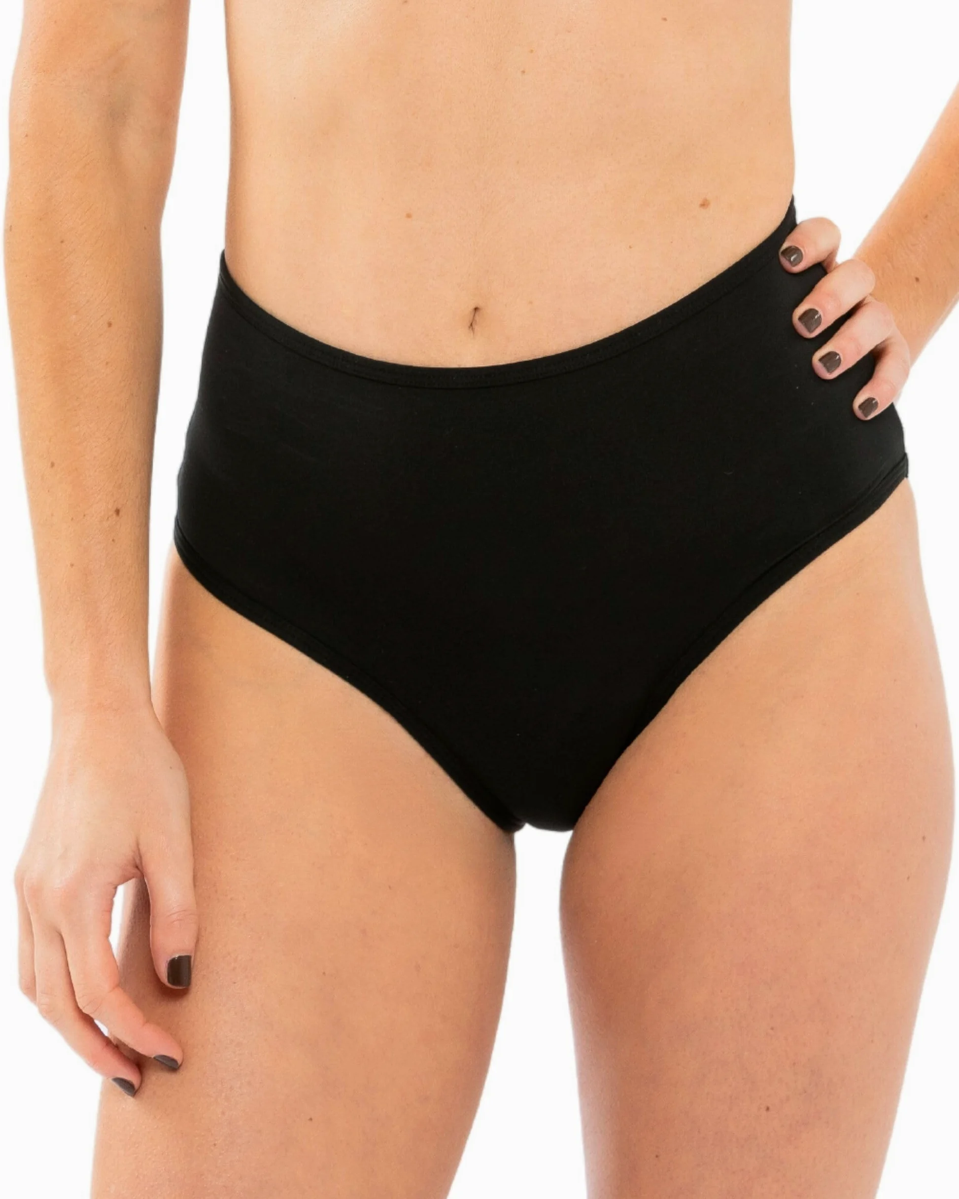 SORIO® Wysoki Stan Majtki Menstruacyjne – Chłonne, Antyprzeciekowe, Wodoodporne, Bezzapachowe – Wygodny i Dyskretny Strój Kąpielowy na Okres – NAYA