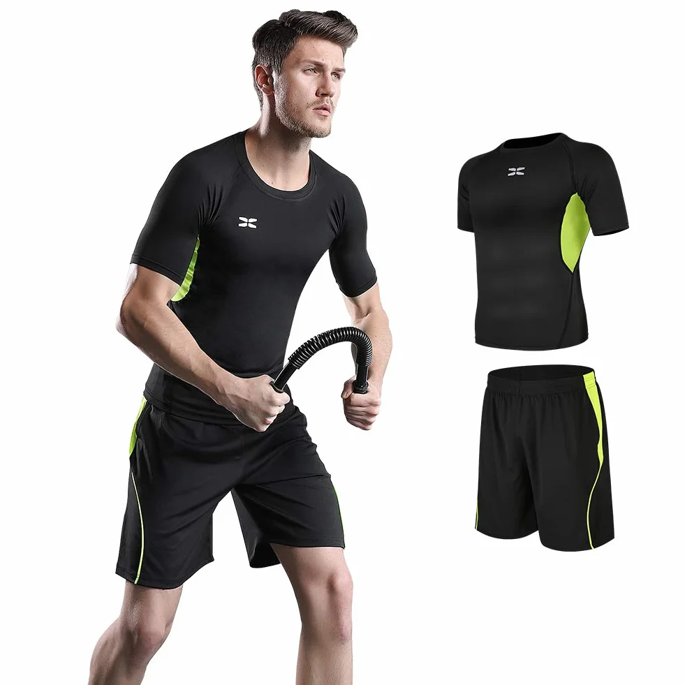 Superora Zestaw odzieży fitness, 5 sztuk, męski strój sportowy