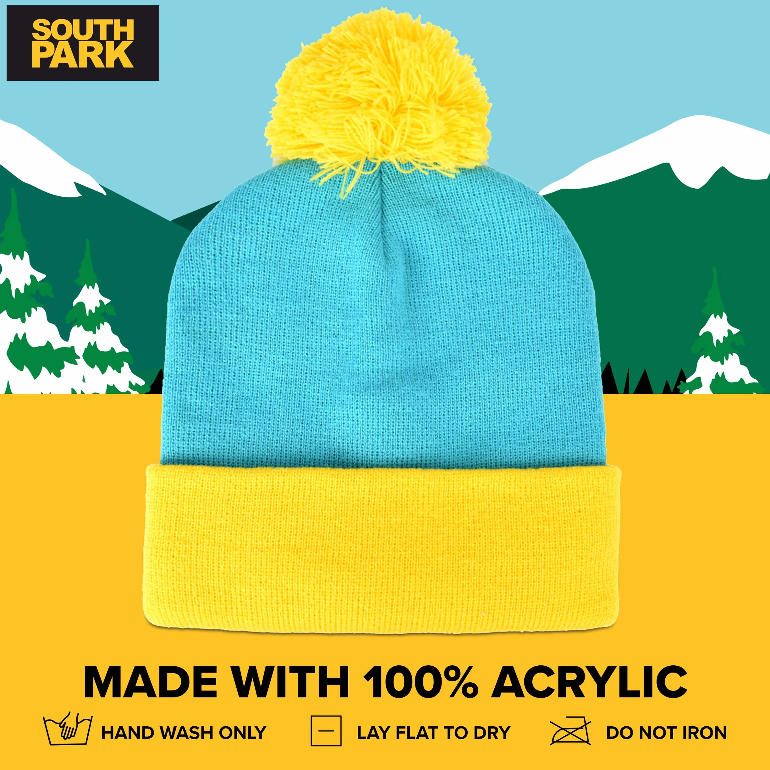 Concept One Czapka beanie Mężczyźni South Park Character Cosplay Headwear, Stan Marsh, Kyle Broflovski, Eric Cartman, and Kenny Mccormick Designs