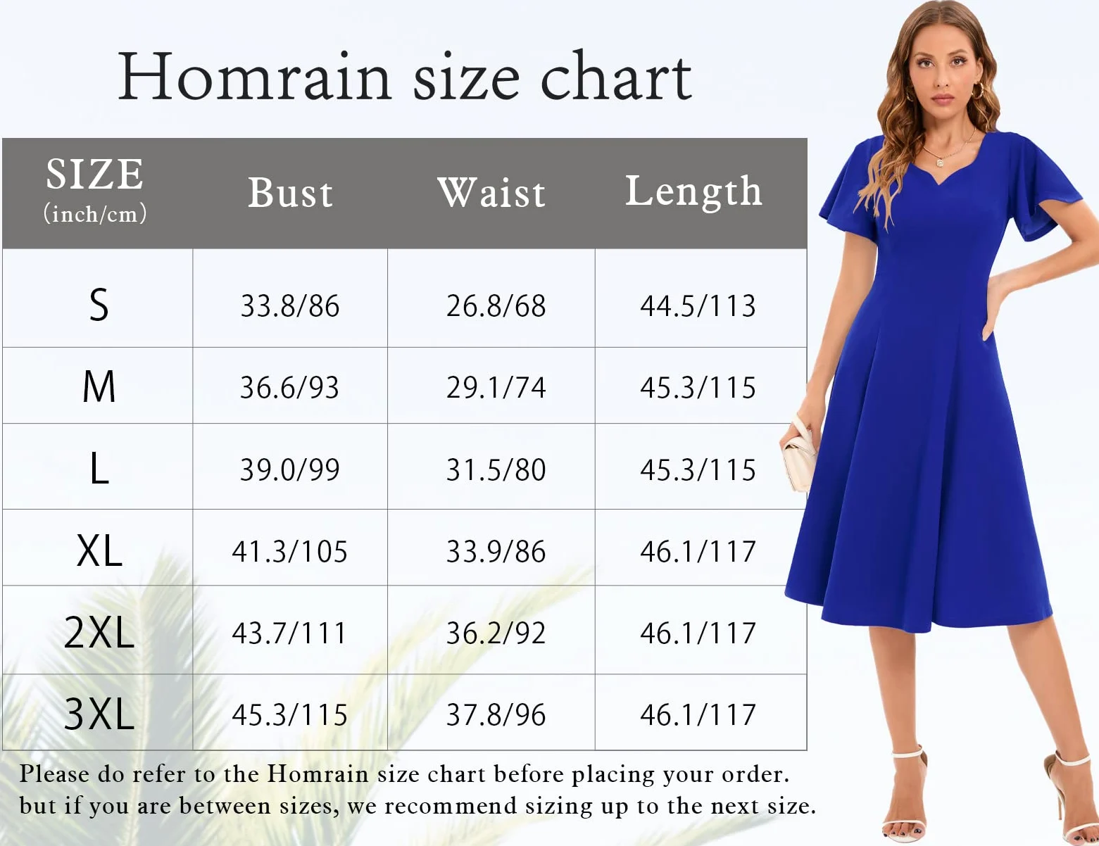 Homrain Damen Elegant Cocktailkleid 50er Jahre Rockabilly Knielang Vintage Kleid Faltenrock Retro Kleider V-Ausschnitt A-Line Abendkleid