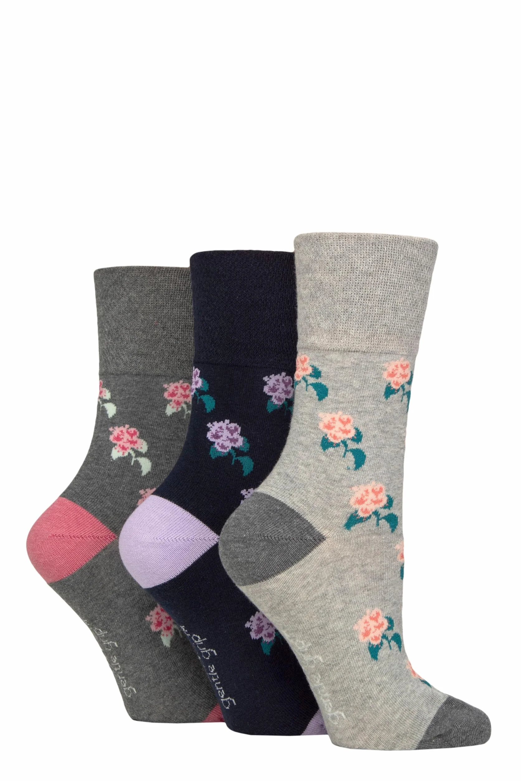 SockShop RHS Królewskie Towarzystwo Ogrodnicze Damskie Skarpetki - RHS x Delikatny Wzór Uchwytu, Bawełniane Skarpety, Prezent dla ogrodników, Rozmiar 37-42 3 pary