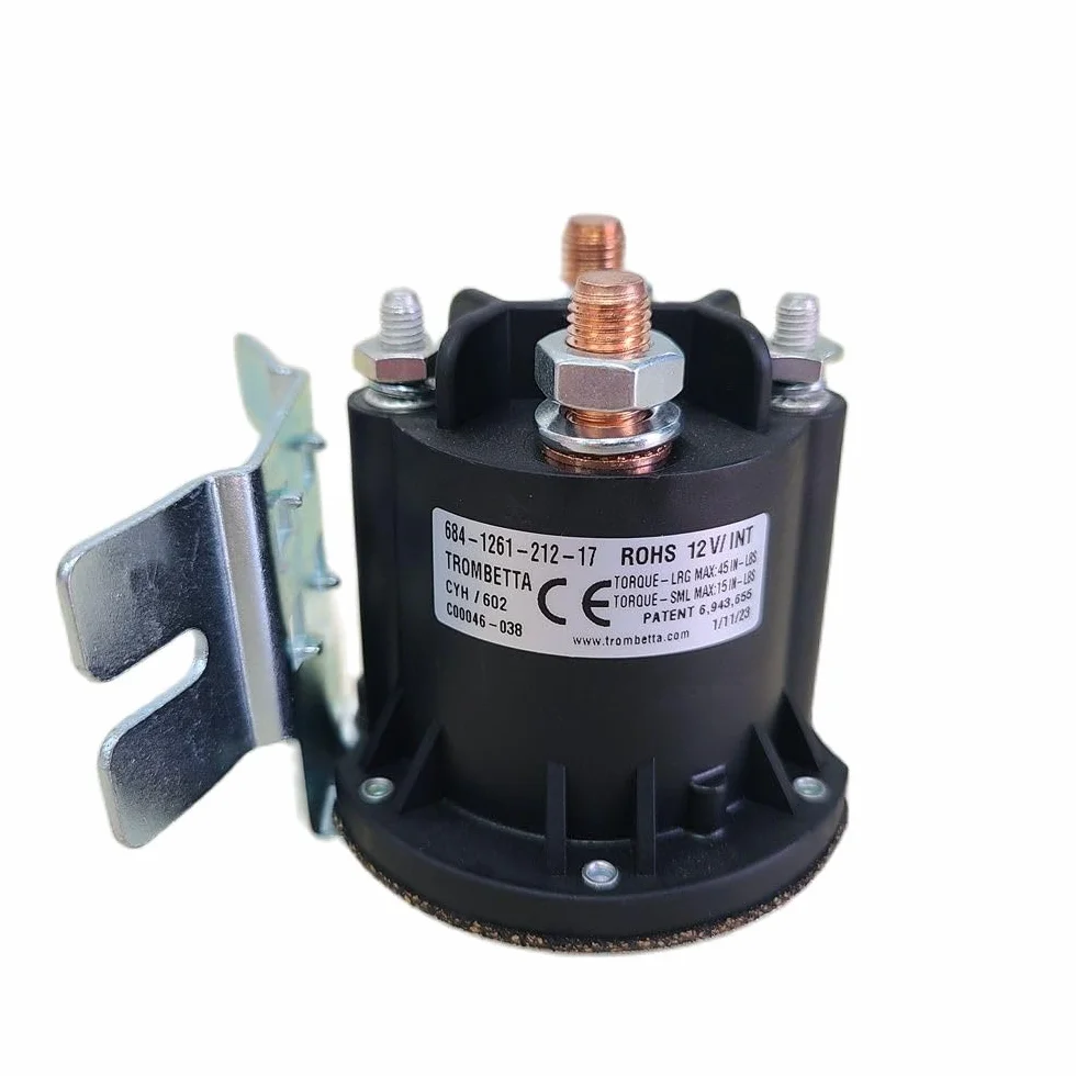 Stycznik silnika pompy hydraulicznej Trombetta 684-1261-212-17 12 V 150 A przełącznik przekaźnika elektromagnetycznego do podnoszenia 12 V 150 A do elektrycznego wózka paletowego wózka do transportu