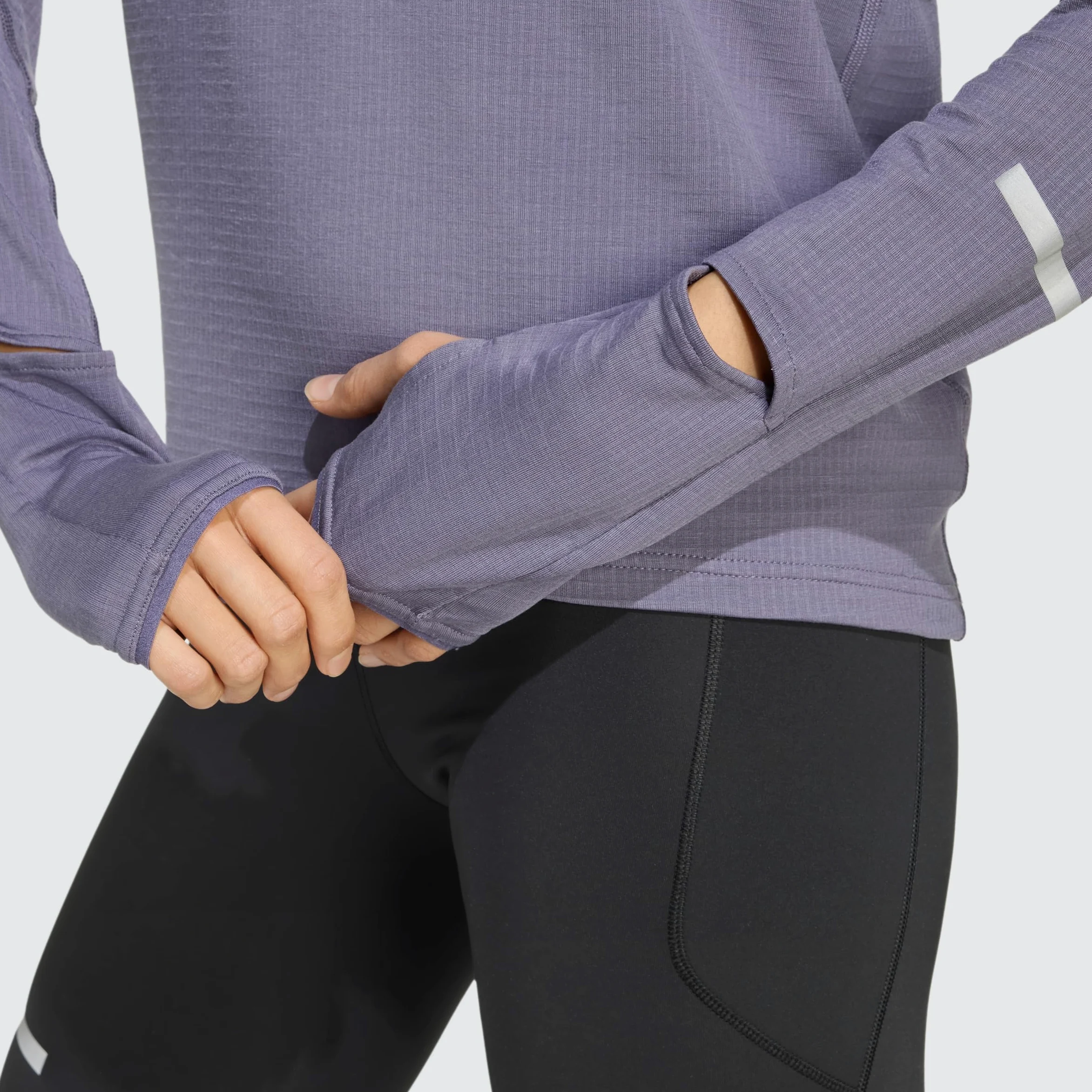 adidas Women's Adi365 Running Climawarm+ koszulka do biegania z zamkiem błyskawicznym do klatki piersiowej