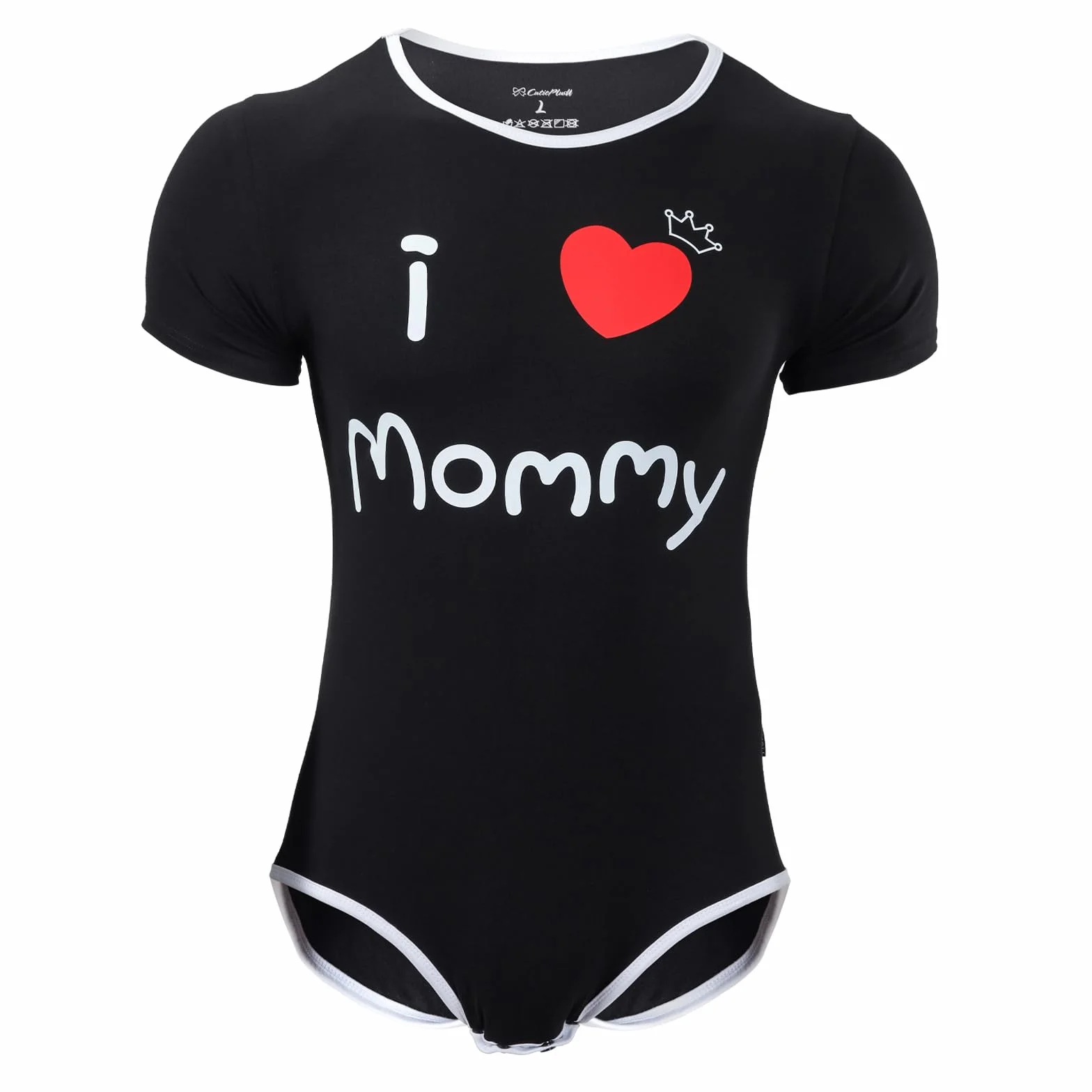 CutiePlusU Męskie bawełniane guziki w kroku, body dla dorosłych, śpioszki, dla mężczyzn z nadrukiem