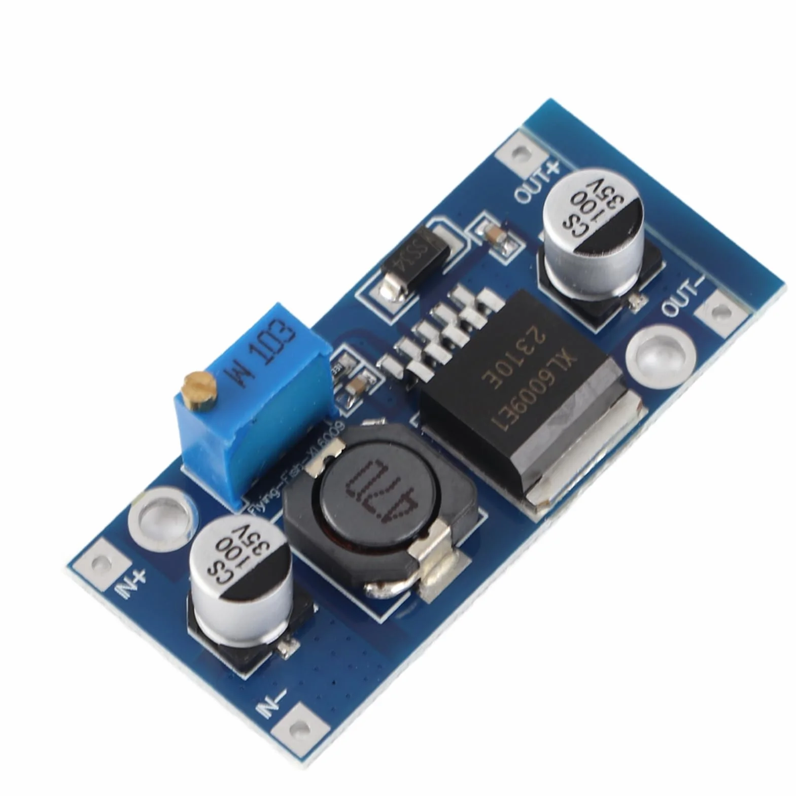 Moduł konwertera Boost XL6009E1 DC na DC 3-32 V do 5-35 V moduł konwertera napięcia wyjściowego, regulowany regulator napięcia podwyższającego moc