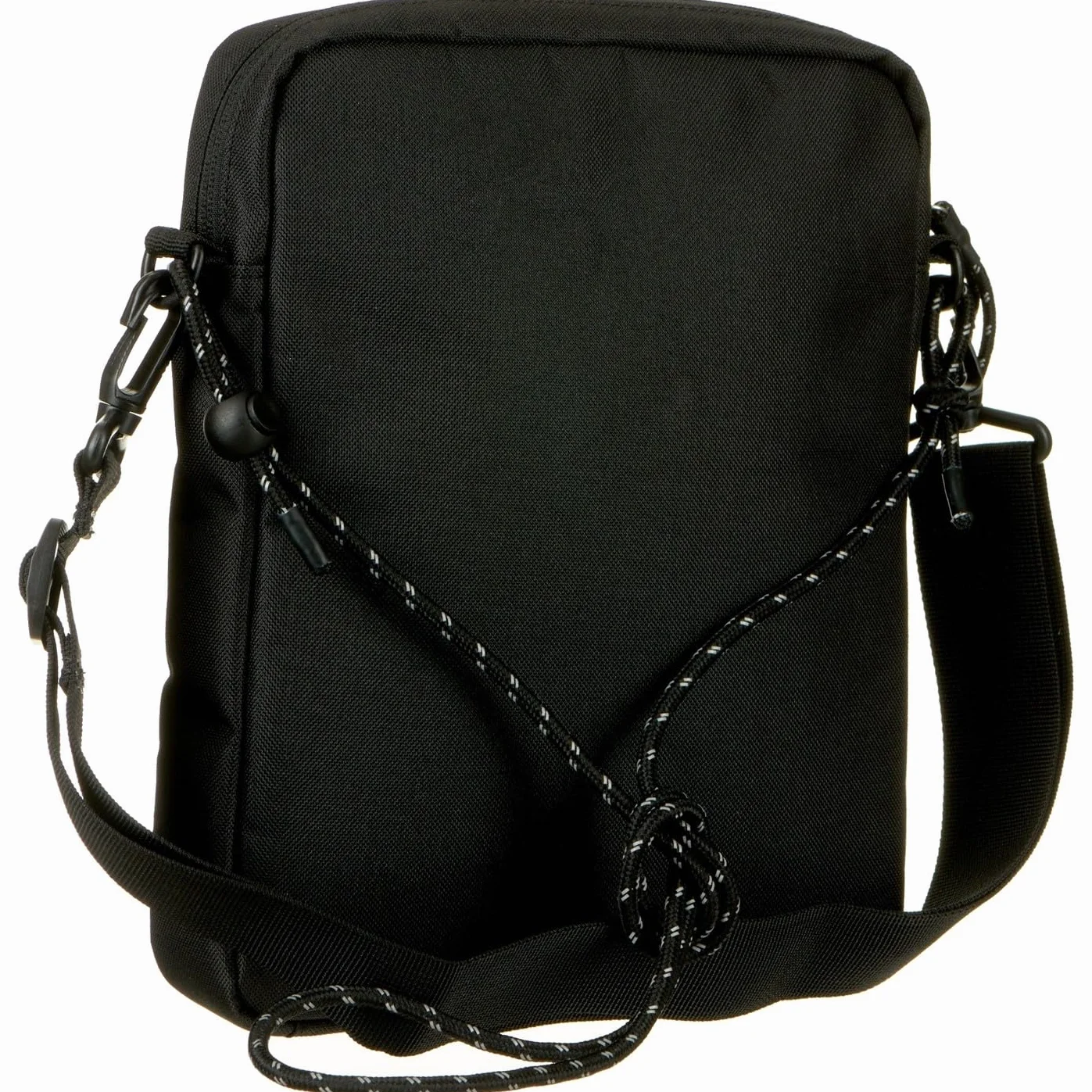 Levi's Męski podwójny pasek północ-południe Crossbody, jeden rozmiar, Zwykły czarny, Rozmiar Uniwersalny