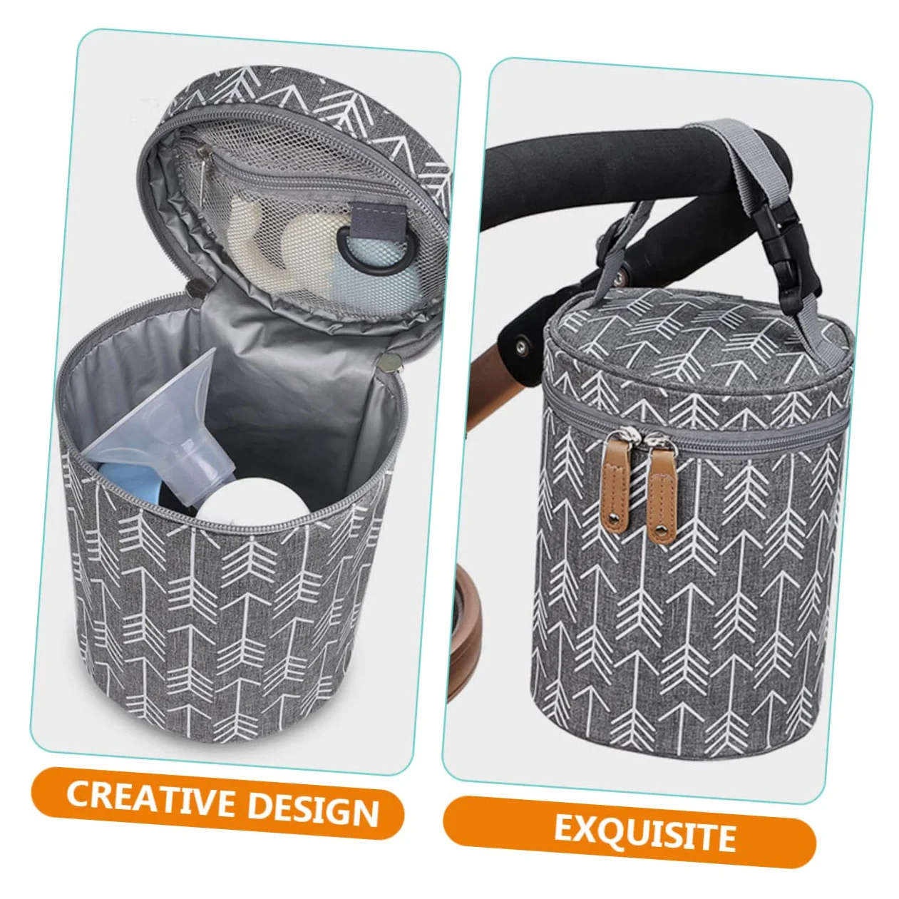 Toyvian torba izolacyjna do butelek dla niemowląt butelka do karmienia torba na butelkę dla dziecka na butelkę z mlekiem izolowana torba typu shopper spacerowicz butelka żywności