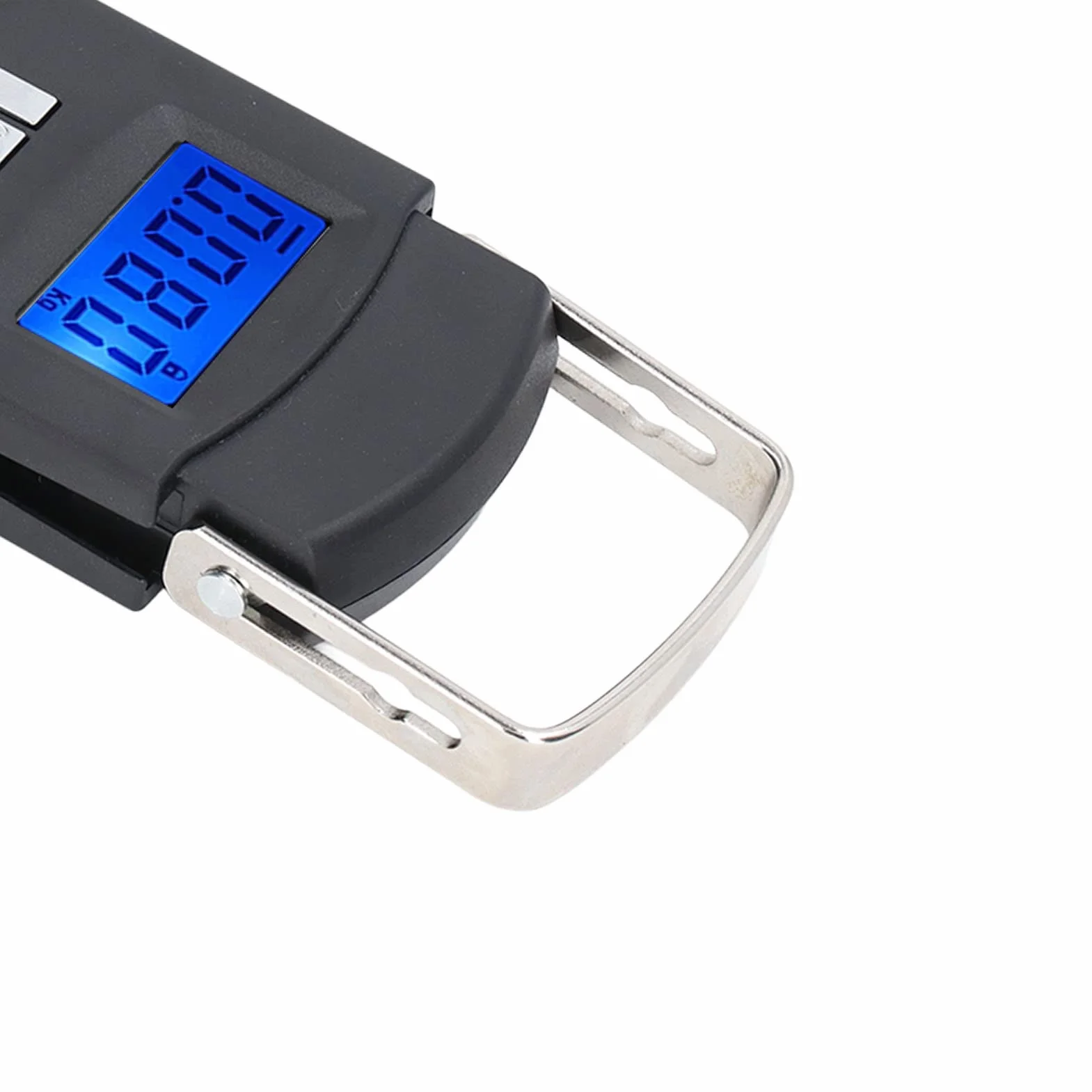 Sxhlseller Wagi bagażowe z wyświetlaczem cyfrowym, przenośna waga do ryb o udźwigu 50 kg, przenośna waga z 4 jednostkami masy na zakupy, podróże, wędkarstwo