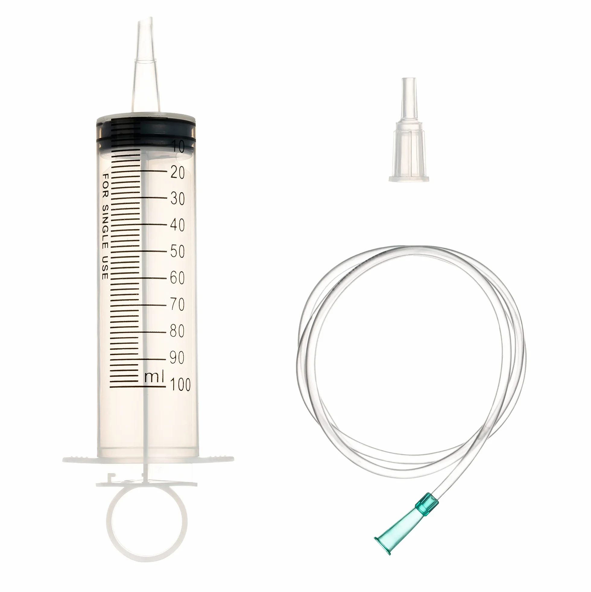 Plastikowa strzykawka 100 ml z wężem do laboratorium ogrodu przemysłu