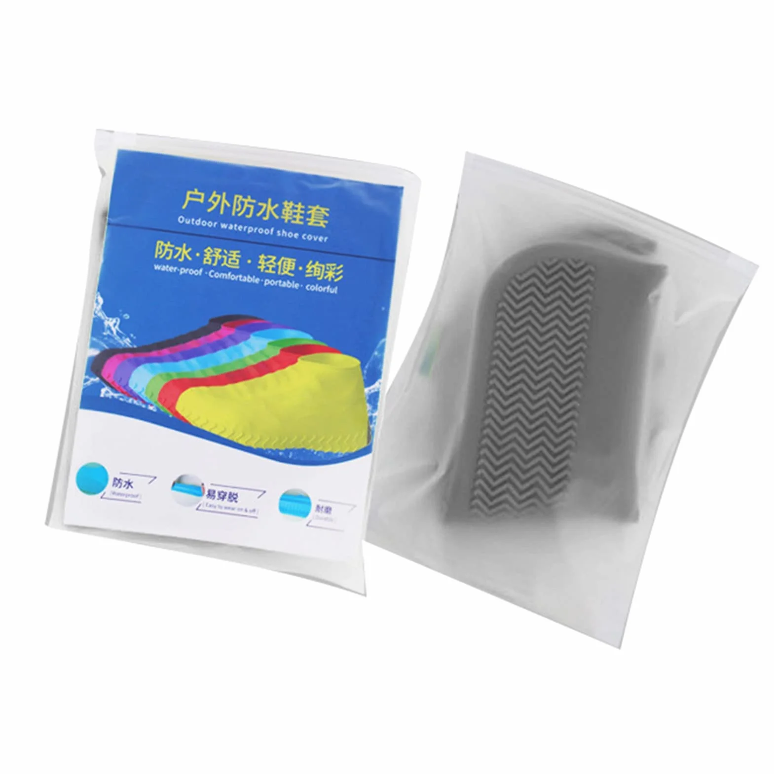 1 para Wodoodporny Silikonowy Pokrowiec na Buty Resuable Outdoor Przeciwdeszczowe Ochraniacze na Buty dla Kobiet Mężczyzn