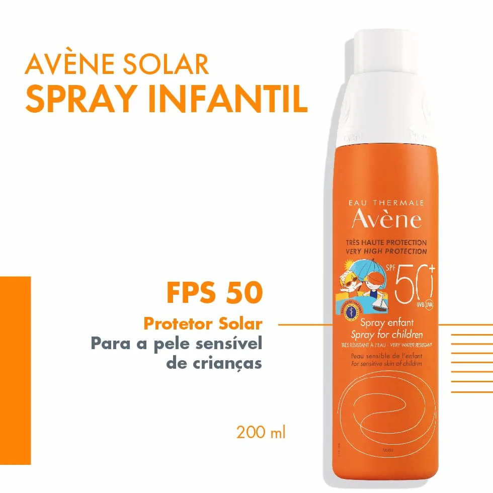 Avene Unisex – dziecięcy specjalny spray 50+ Avène 200 ml (3305792) NIOS, czarny/biały, 1 szt, czarny/biały, 200 ml (Pack of 1)