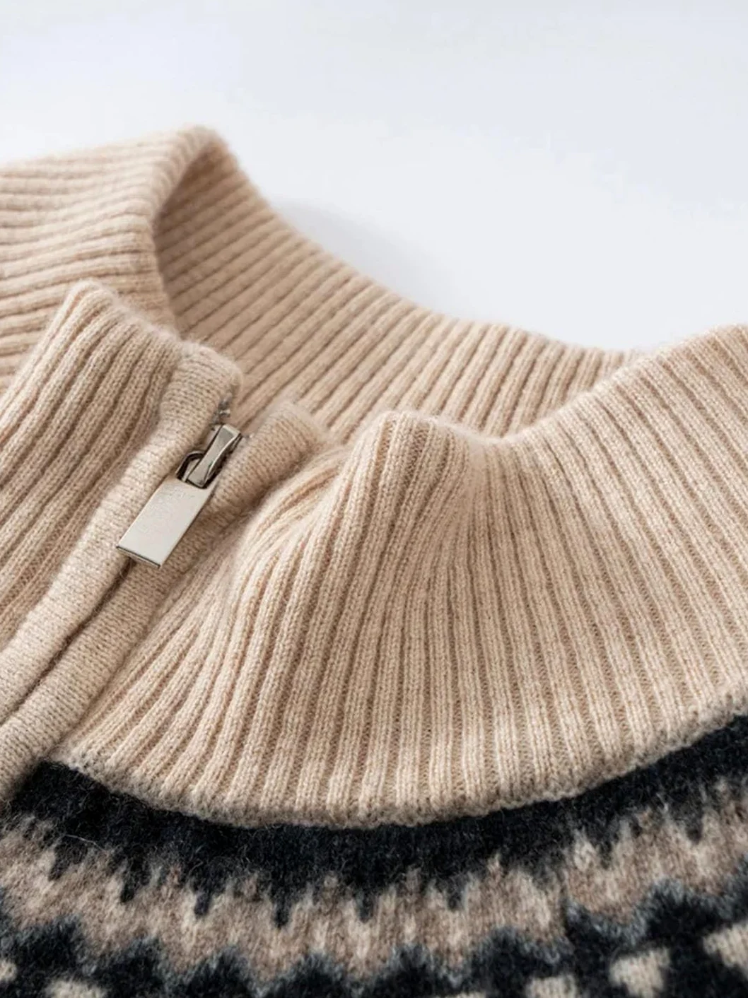 Sweter Damski Vintage Z Kaszmiru, Z Kapturem I Zamkiem Błyskawicznym, Gruby, Miękki, Ciepły, Luźny, Dzianinowy, Jesienno-zimowy(L)