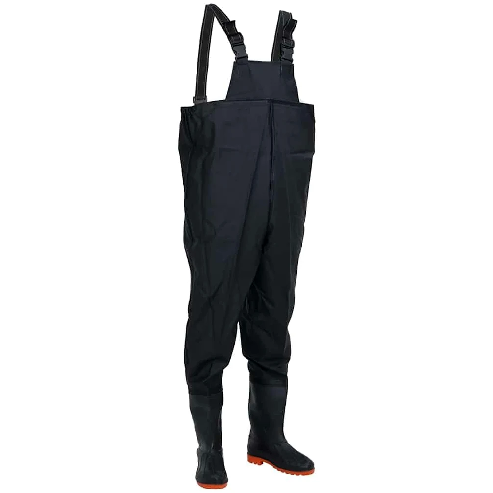 Wodery z kozakami z poliestru powlekanego PCW, rozmiar 38, wodoodporne 0, regulowane ramiączka, kamuflaż, unisex, do wędkowania, polowania, rolnictwa i ochrony na świeżym powietrzu
