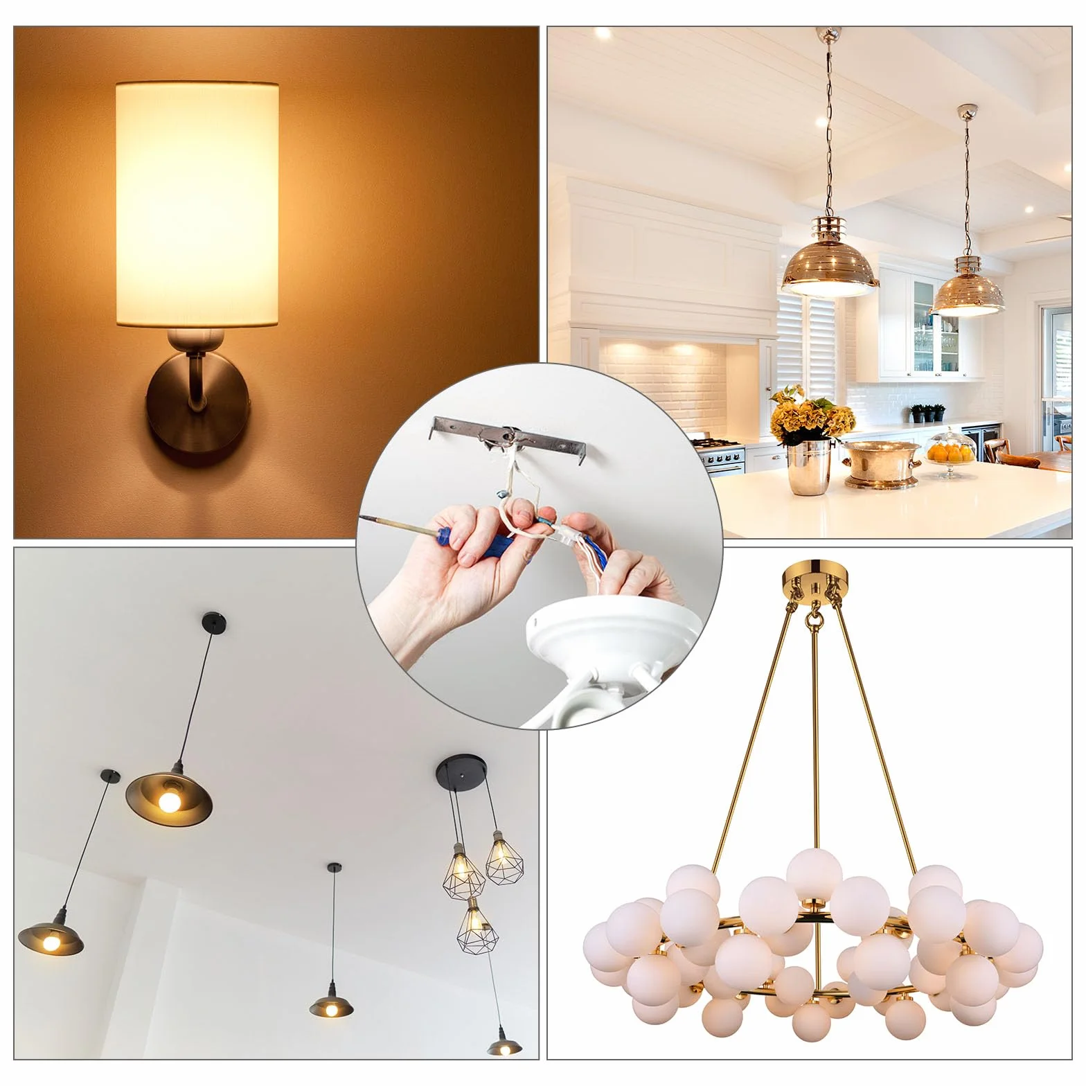 PATIKIL Lampa sufitowa 80 mm, płyta zestaw 2 sztuk, wspornik montażowy, płyta stalowa, listwa poprzeczna do domu, biura, lampa wisząca na ścianę ze śrubą, podkładką, nakrętką
