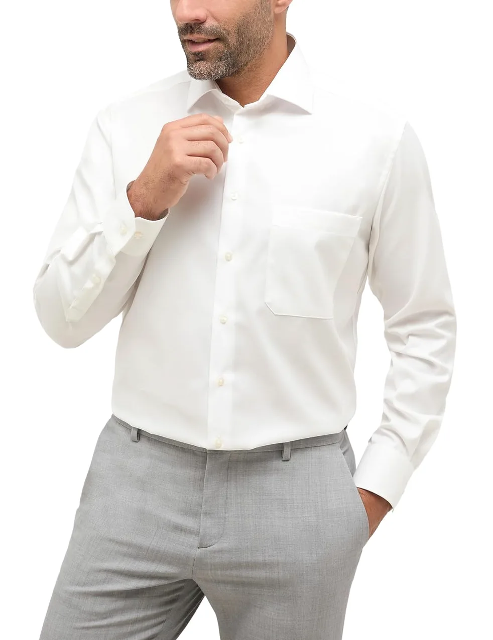 eterna Męska koszulka z krótkim rękawem Comfort Fit
