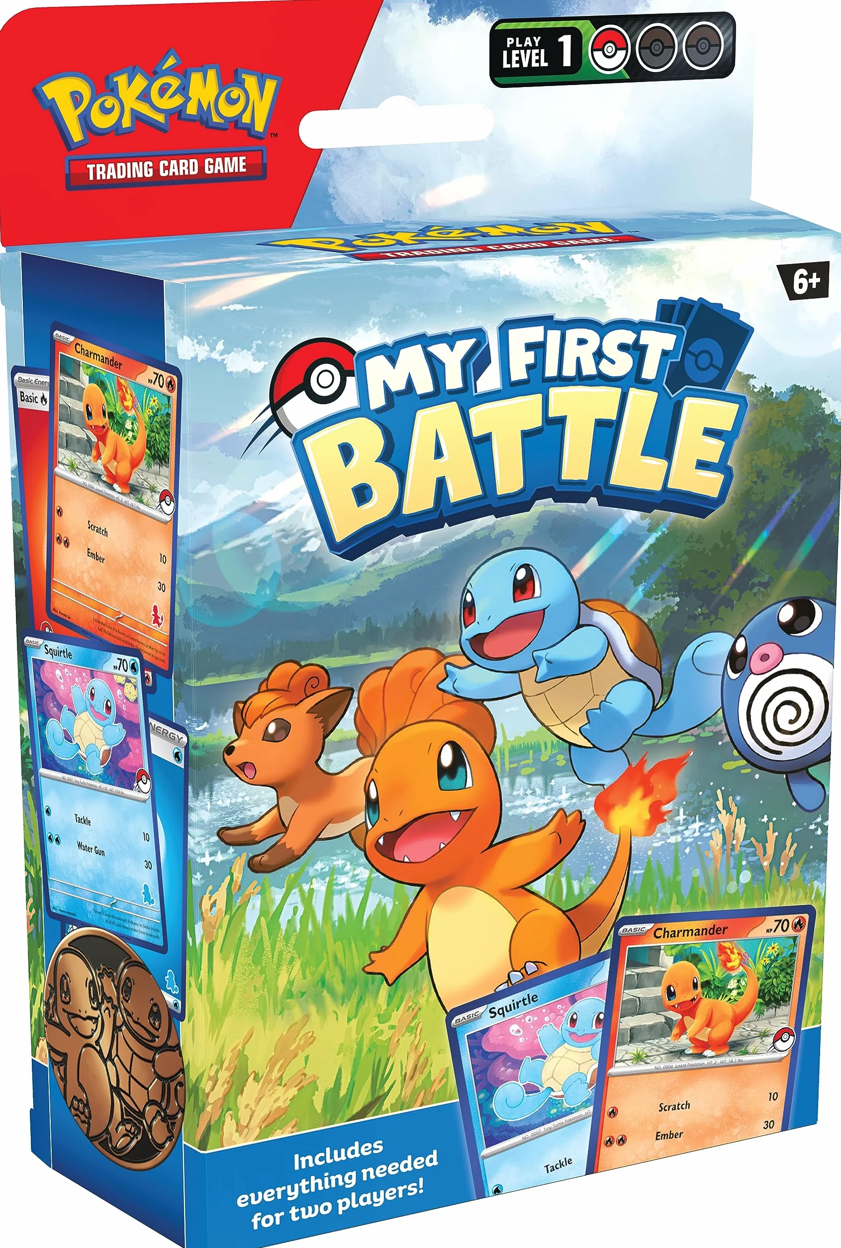 Pokémon TCG: Moja pierwsza bitwa — Charmander i Squirtle (2 gotowe do gry mini talie i akcesoria)