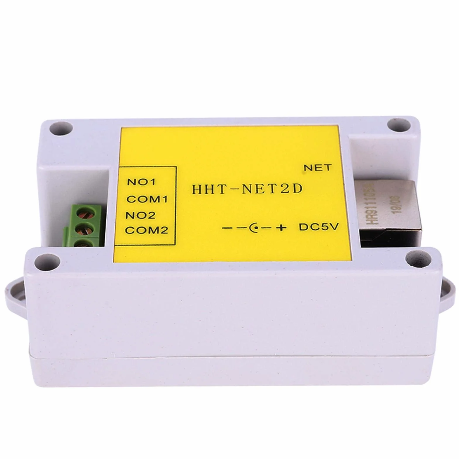 Przekaźnik sieciowy IP, moduł przekaźnika sieciowego IP 2-kanałowy pilot zdalnego sterowania do Smart Home Control DC5V HHT-NET2D, obsługa serwera /klientu/trybu UDP