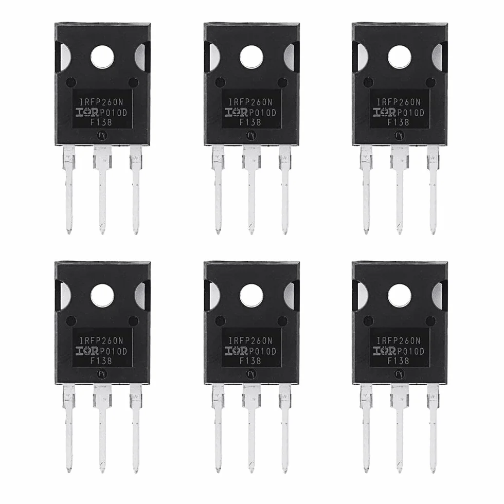 DollaTek 6 szt. IRFP260N tranzystora N-Kana?owy MOSFET 50A 200V TO-247AC