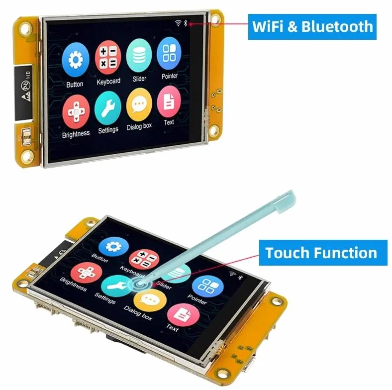 1 szt. Ekran ESP32 2,8 cala 240 * 320 TFT Ekran dotykowy LCD WiFi BT dla Arduino LVGL