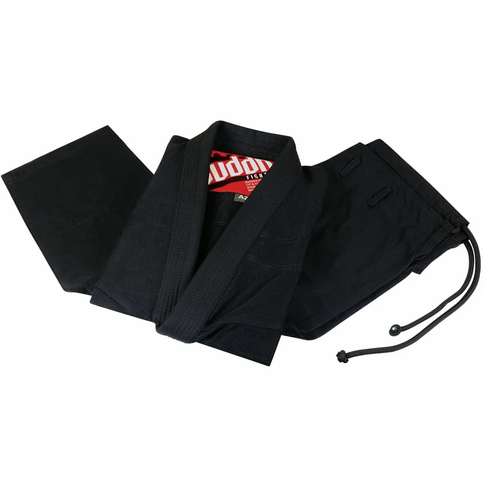 Buddha Fight Wear -Kimono Premium Infinity Brazylijskie Jiu Jitsu/BJJ Gi z białym paskiem, unisex dla dorosłych