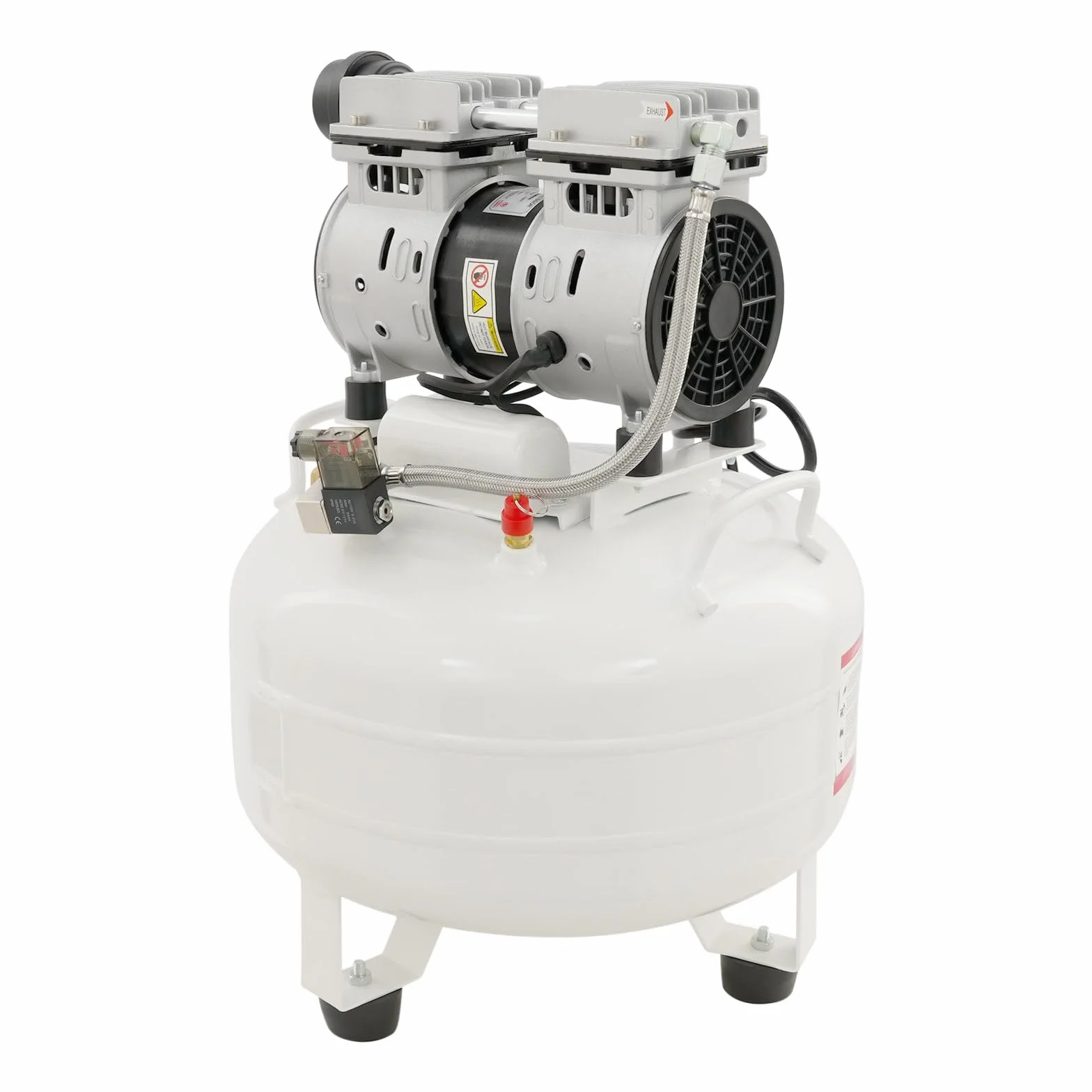 Sprężarka powietrza 30 l, 8 bar, 110 l/min, bezolejowa, 220 V, 550 W, kompresor powietrza do opon, pistoletów natryskowych, majsterkowiczów, warsztatów i hobby