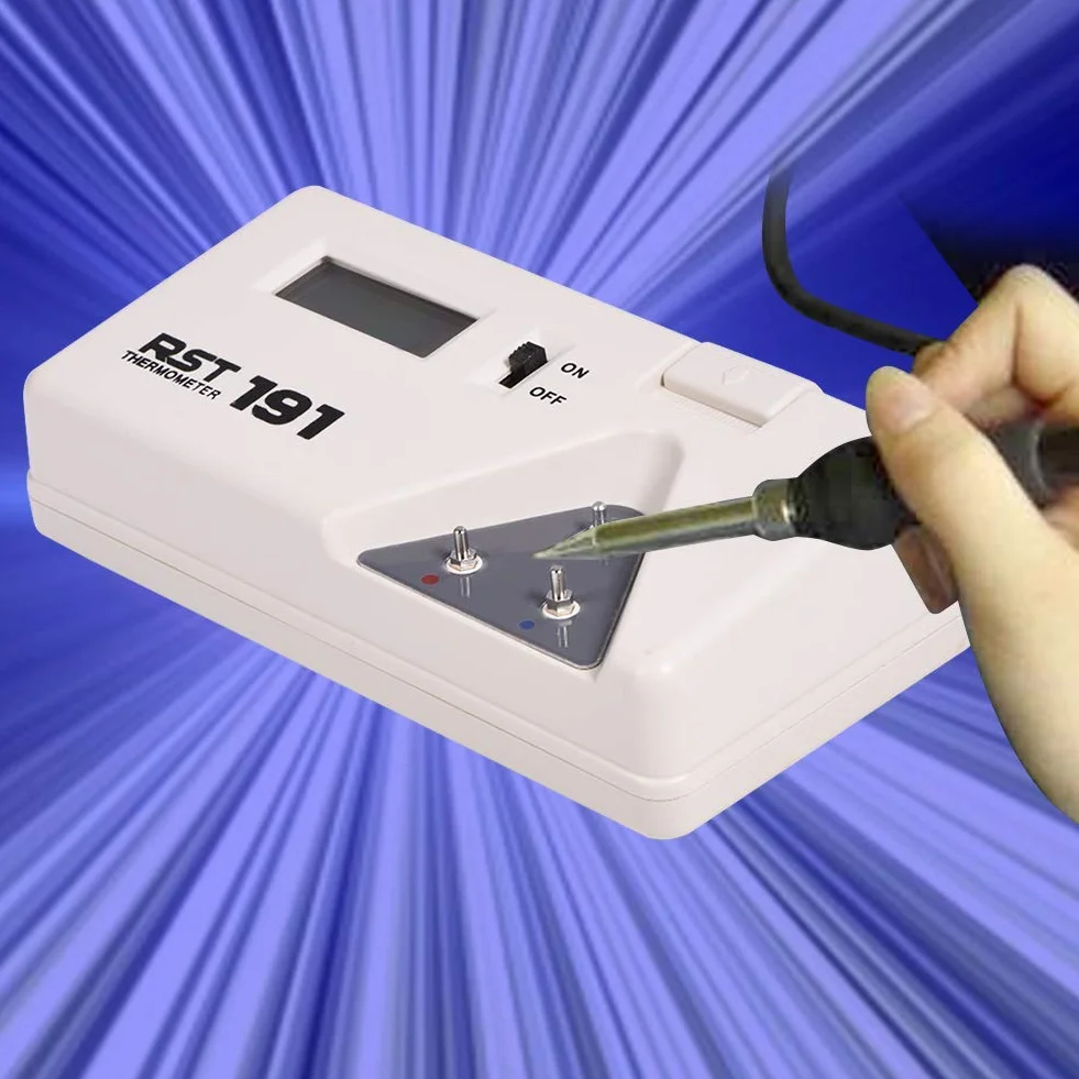 191 Löttemperatur Tester Elektrische Lötkolbenspitze Thermometer Sensor Linie Digitalanzeige Werkzeug