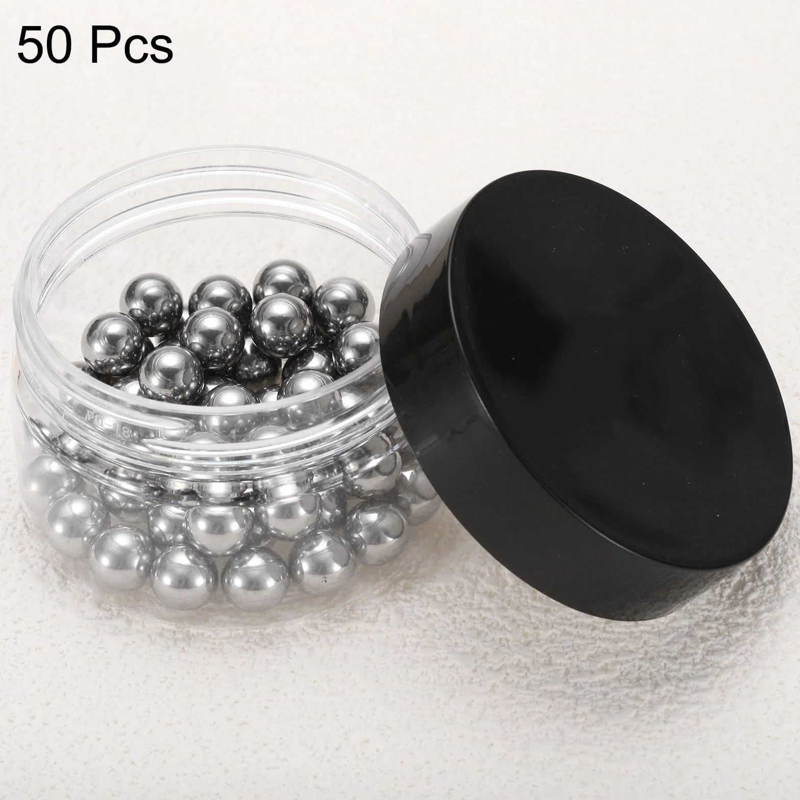 QUARKZMAN 50 szt. chromowane stalowe kulki łożyskowe 10 mm precyzyjne kulki, mini kulki łożyskowe, G100
