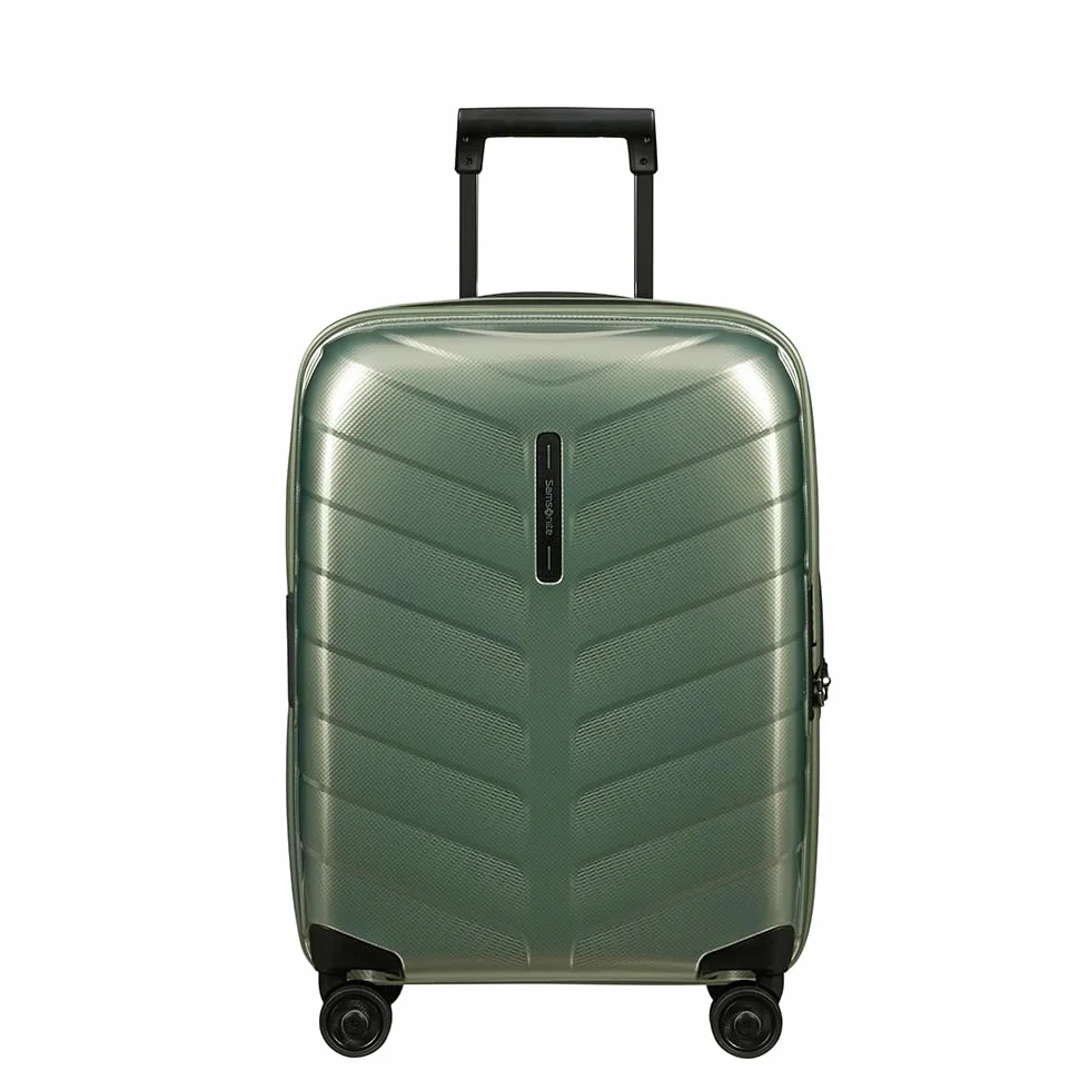 Samsonite Attrix - Spinner S, rozszerzalny bagaz podreczny, 55 cm, 38/44 L, zielony (Basil Green)