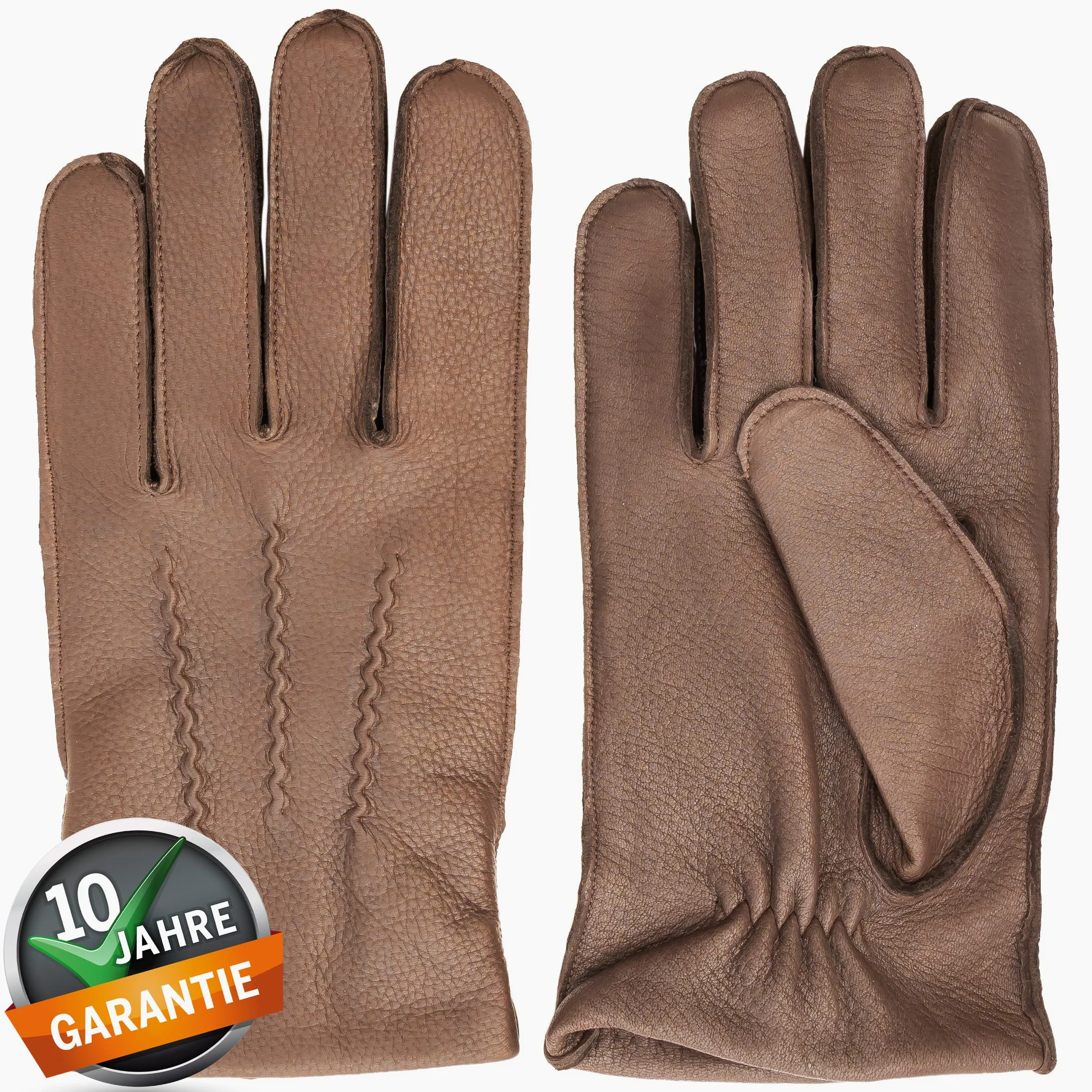 Skórzane rękawiczki męskie - bardzo miękkie skórzane rękawiczki z kaszmirową wyściółką wewnętrzną - Leather Gloves Men - męskie rękawiczki zimowe ze skóry