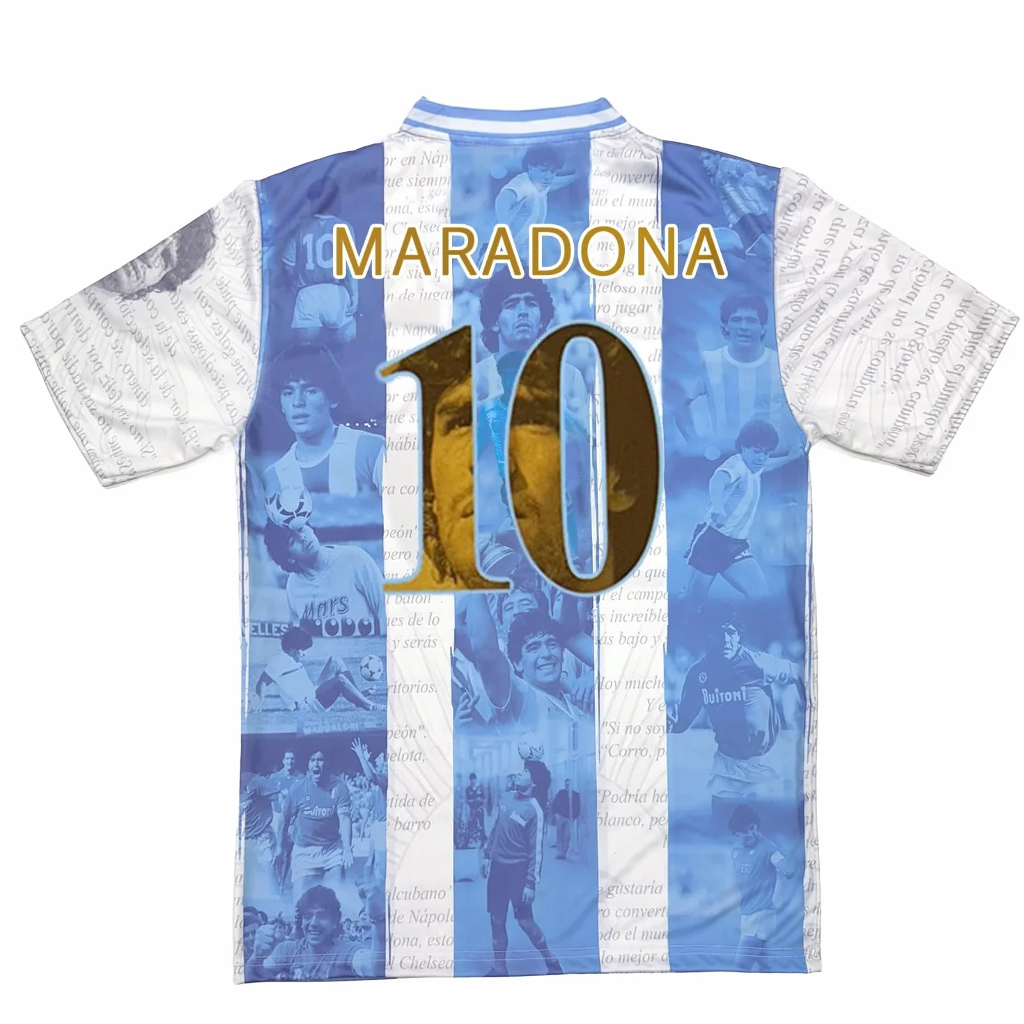 Soul up Koszulka piłkarska Diego Armando Maradona - El Pibe de Oro. Oficjalna replika, Argentyńska koszulka piłkarska dla chłopców i dorosłych