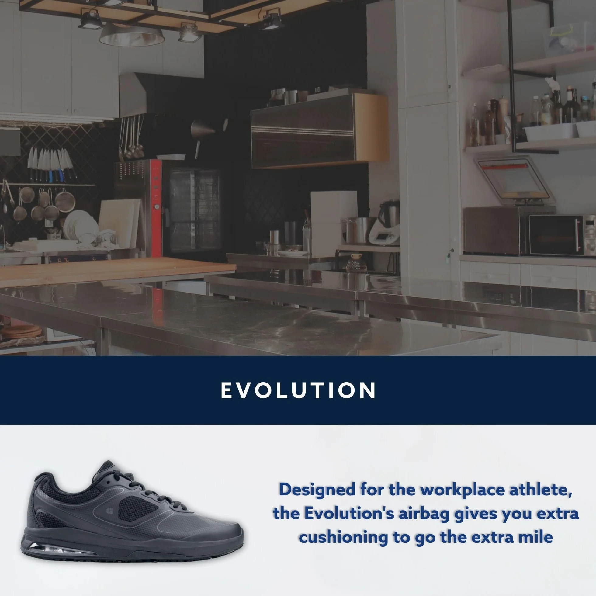 Shoes for Crews Evolution II buty męskie antypoślizgowe wodoodporne lekkie czarne 46.5 EU